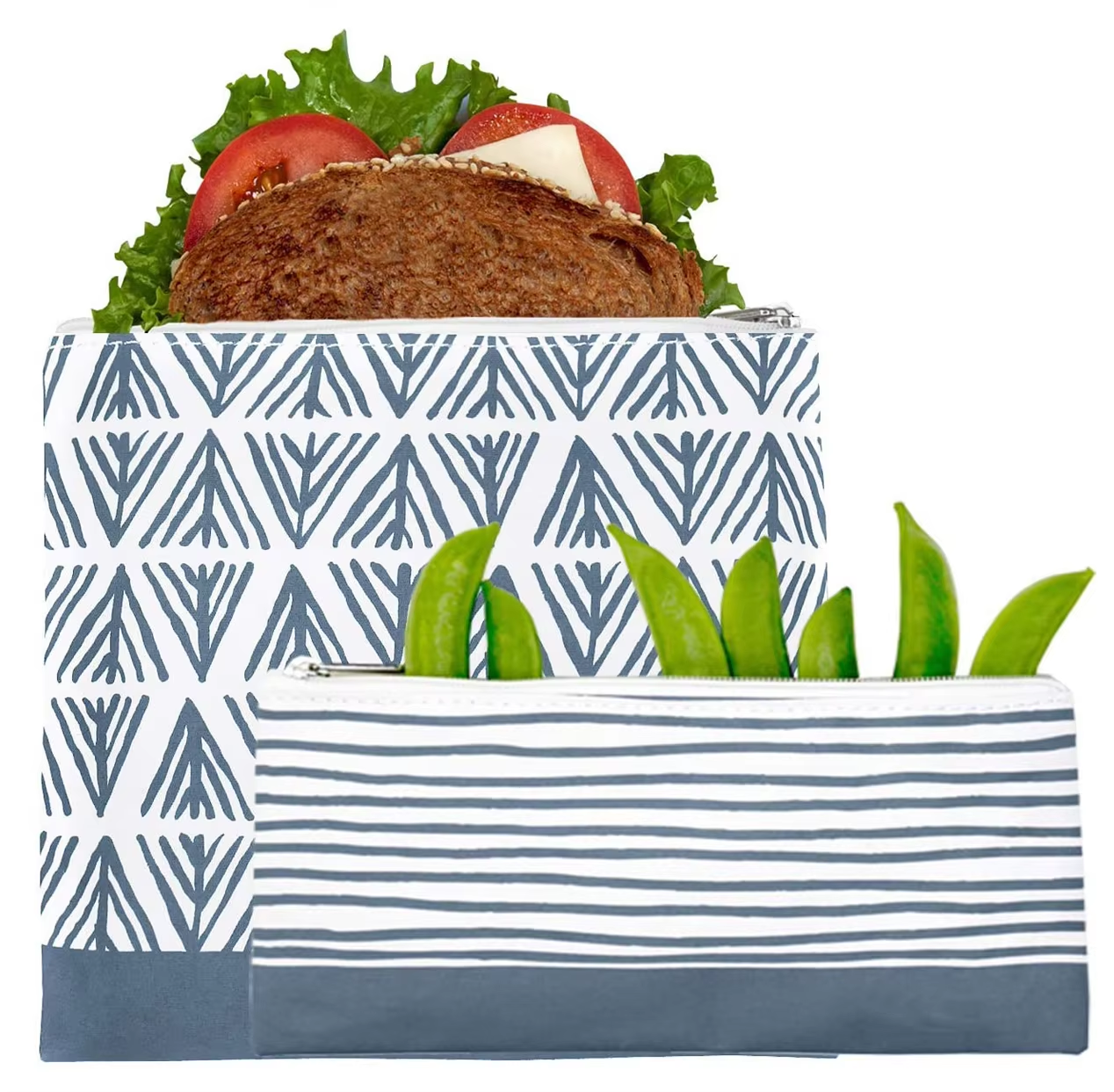 2 Pieces Reusable Snack Storage Bag Set Eco-friendly Sandwich Food Pouch