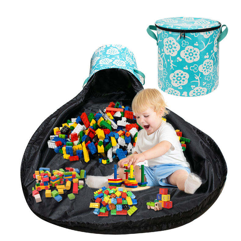 Portable Waterproof With Play Mat Kids Organizer Toy Storage Bag