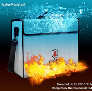 How can a fireproof bag help protect your documents?