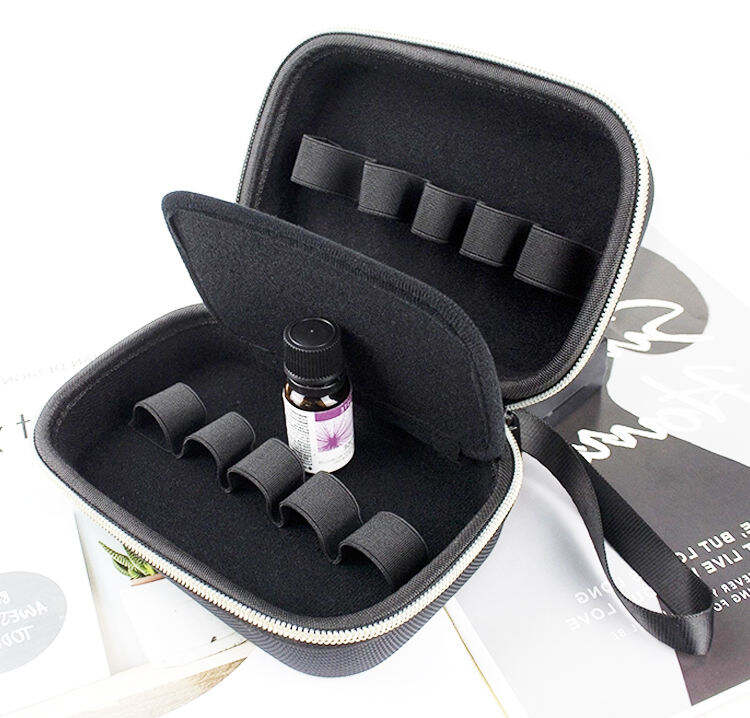 Custom Travel Beauty Roller Oils Bottles Organizer Carrying Bag Organic Hard Small EVA Essential Oil Case