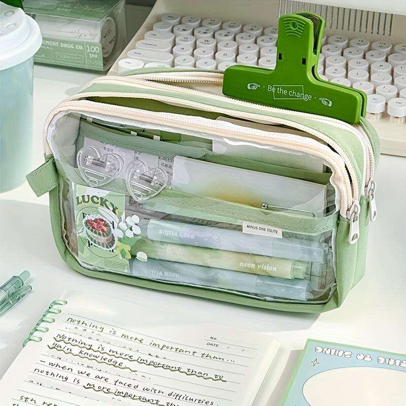 Custom Travel Waterproof School Zipper Stationery Pouch Pencil Bag For Girls