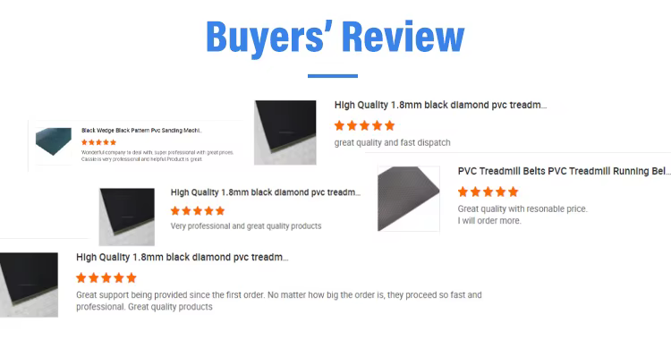 high quality 18mm black low noise diamond pvc treadmill motor conveyor belt running walking treadmill conveyor belt-6