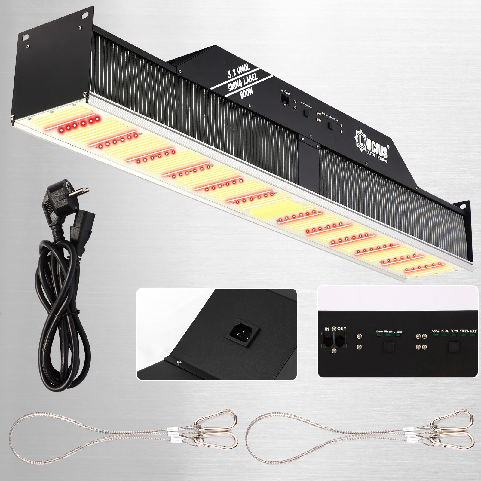 Lucius Swing Label 800W LM281B LED Grow TopLight with Full Spectrum