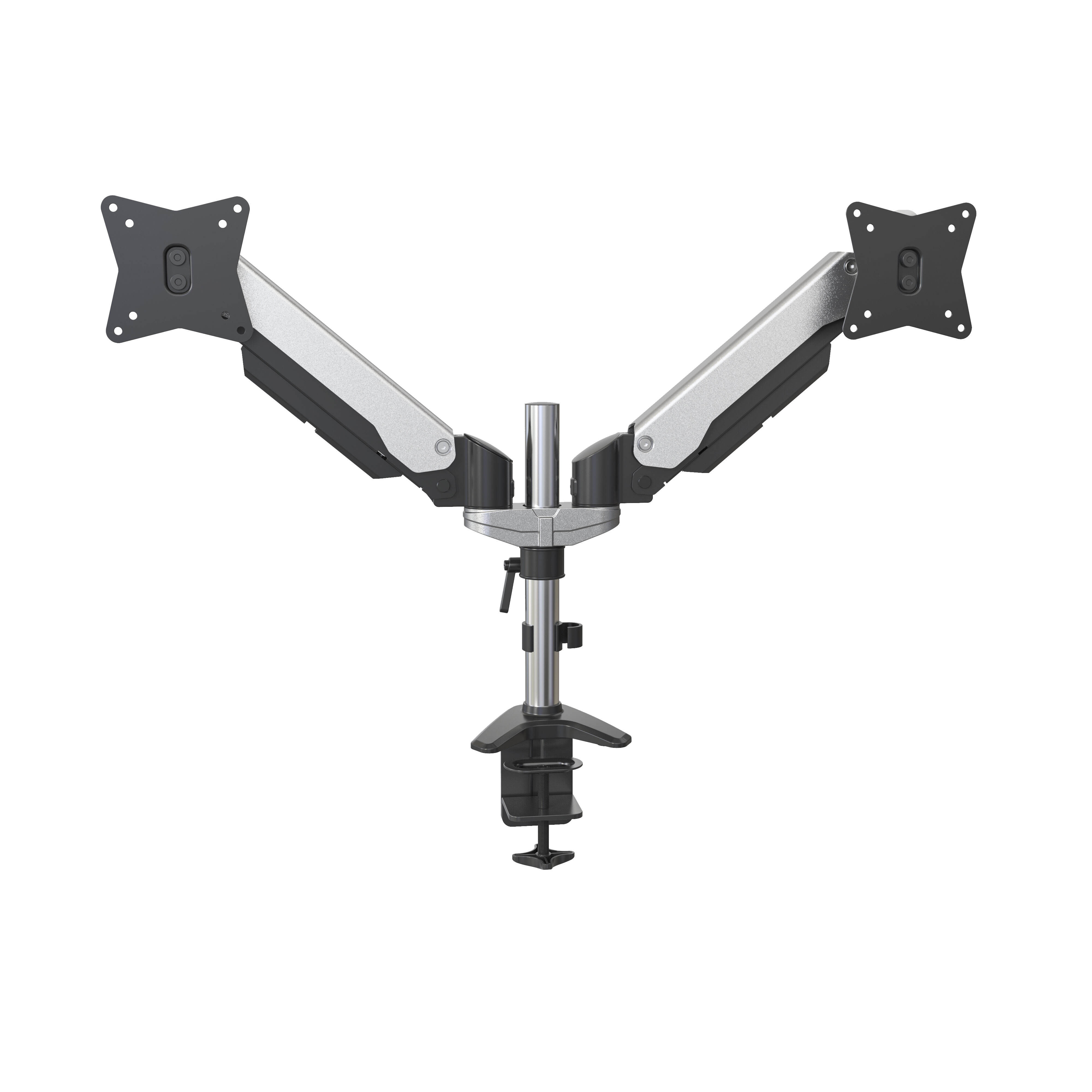 Duurzame dubbele scherm gasveer beugel met gratis hover & kabelmanagement – V-MOUNTS VM-GA22