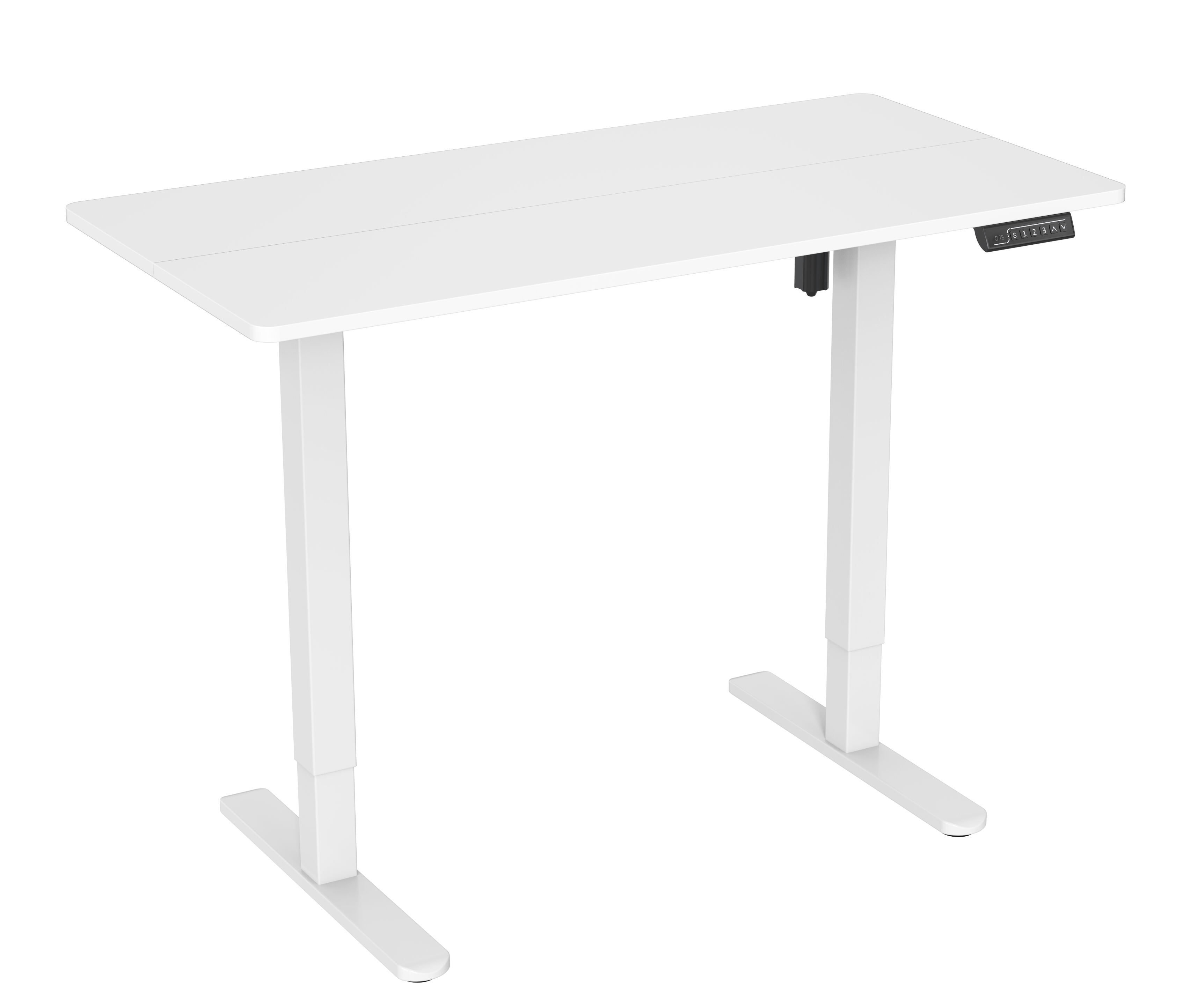 Scrivania Elettrica con Piano Diviso in 2 Pezzi, Motore Singolo – V-MOUNTS JSD5-01-2P