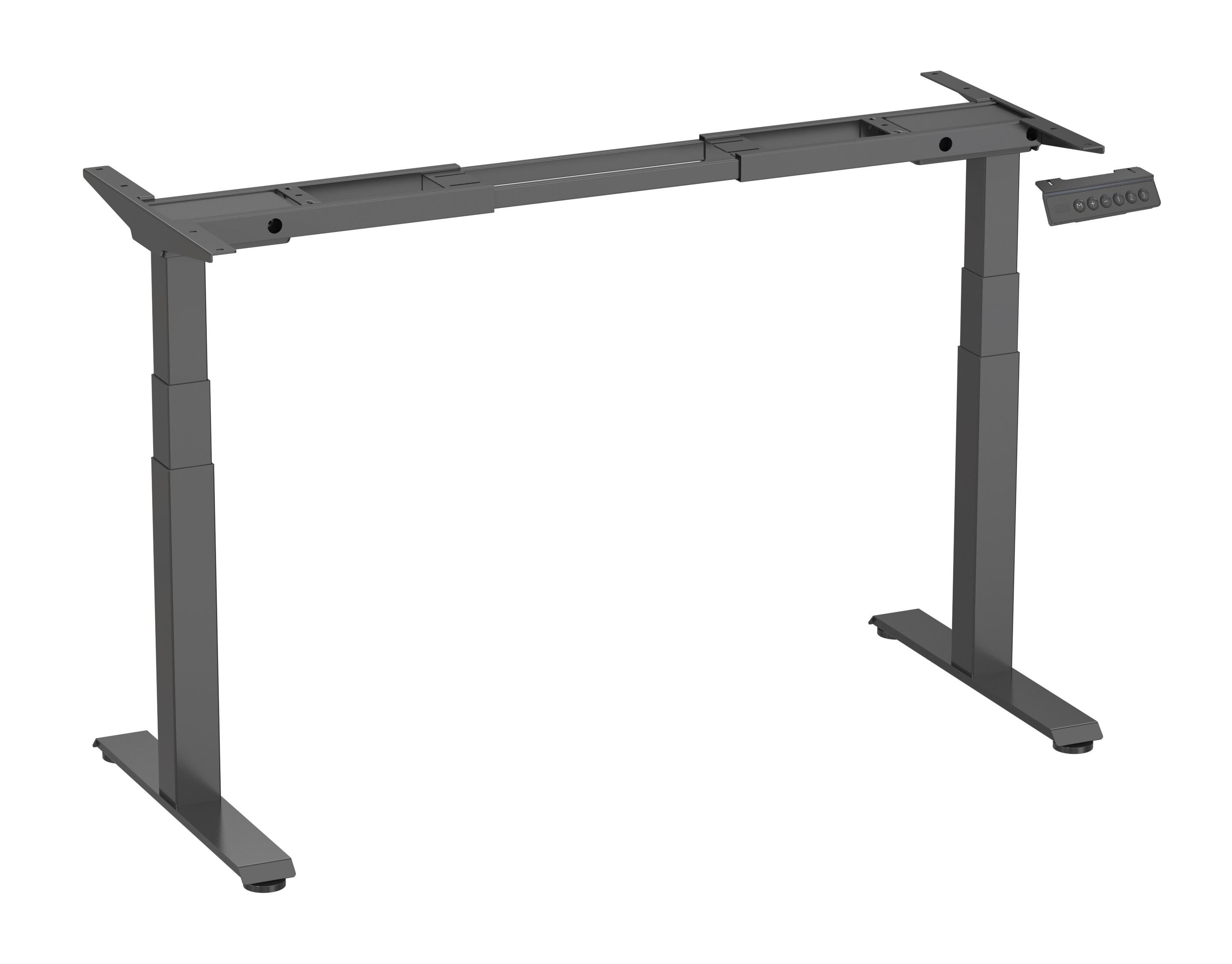 Telaio per scrivania regolabile in altezza con doppio motore ad alta velocità – Gambe quadrate a tre stadi, sollevamento a 80mm/s | V-MOUNTS JSD2-01-Z-Q