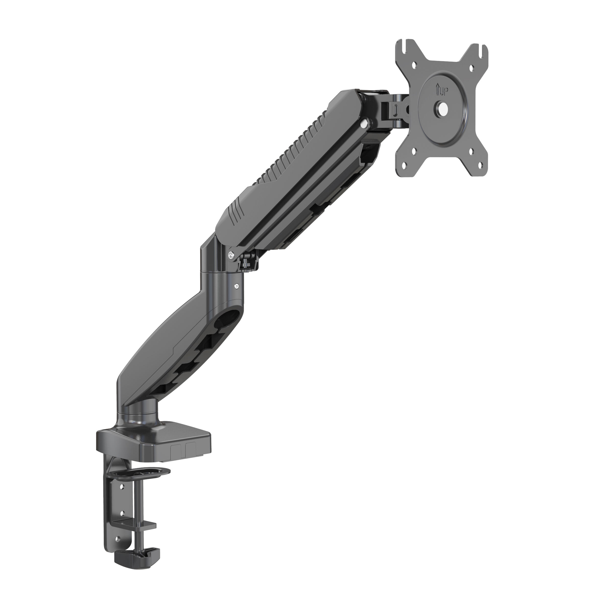 多方向調整可能なガススプリングモニターアーム V-MOUNTS VM-DA102
