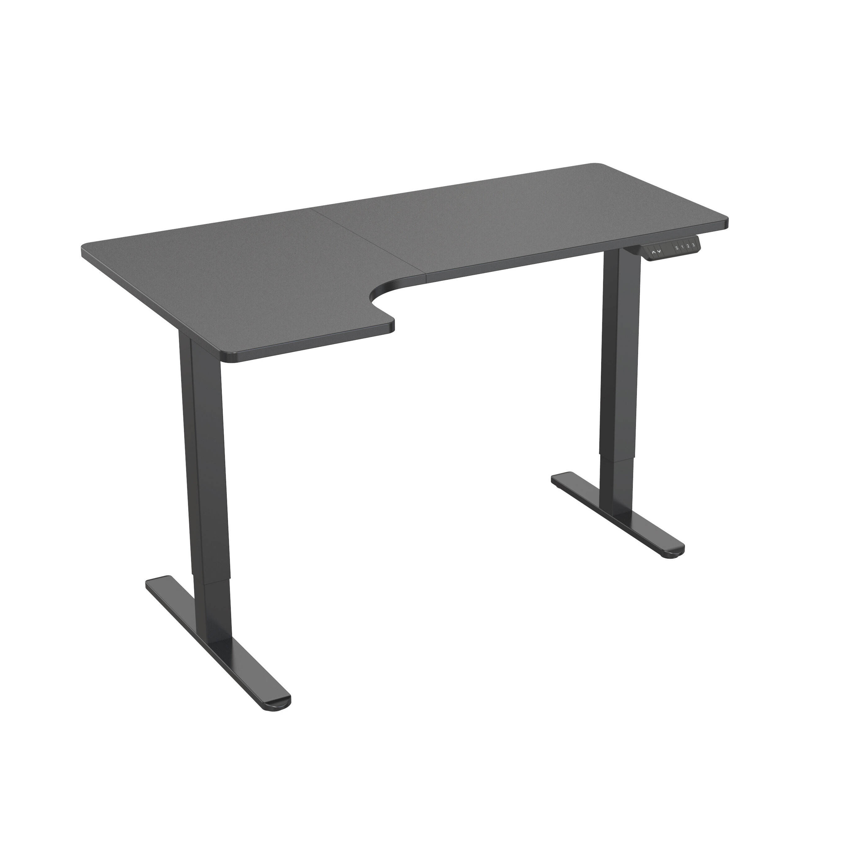Dual Motor Electric Height Adjustable Desk with Large Desktop & Intelligent Controller – V-MOUNTS JSD2-01-L1