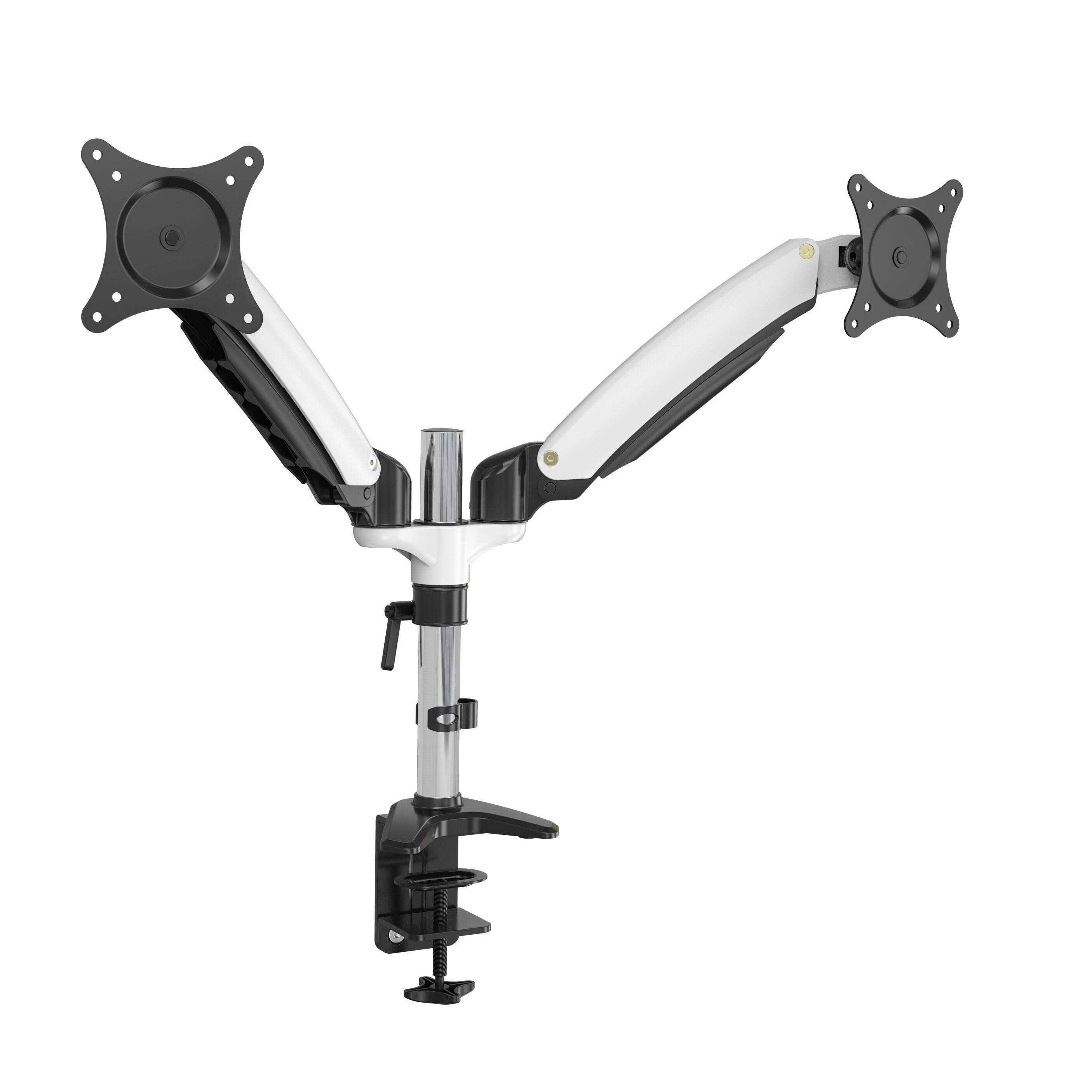 Doppelmonitorarm mit mechanischer Feder & Kabelmanagement – V-MOUNTS VM-DS122D
