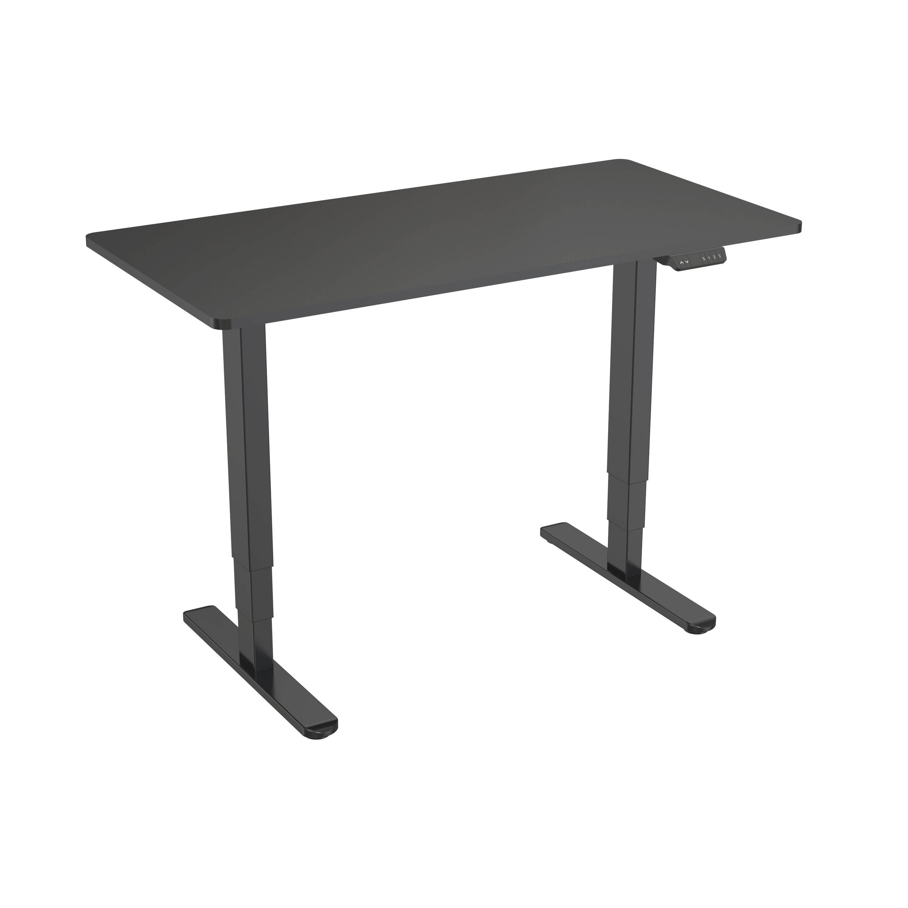 Mesa Ajustable en Altura con Doble Motor para Oficina y Hogar con Patas Rectangulares de 3-Etapas – V-MOUNTS JSD2-02-D-1P