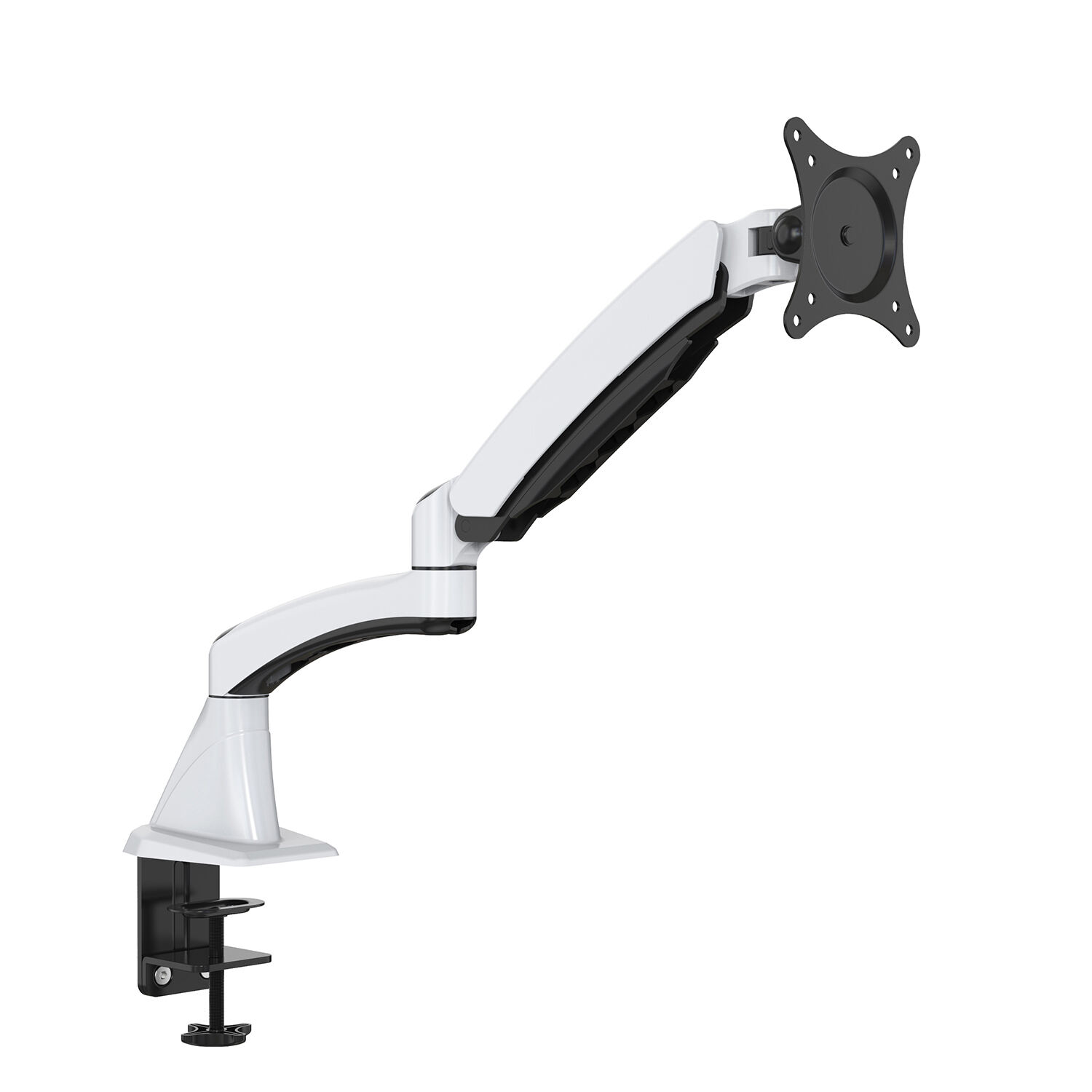 Braccio Monitor Regolabile con Molla Meccanica per Schermi da 15–27'' – V-MOUNTS VM-DS112F-E