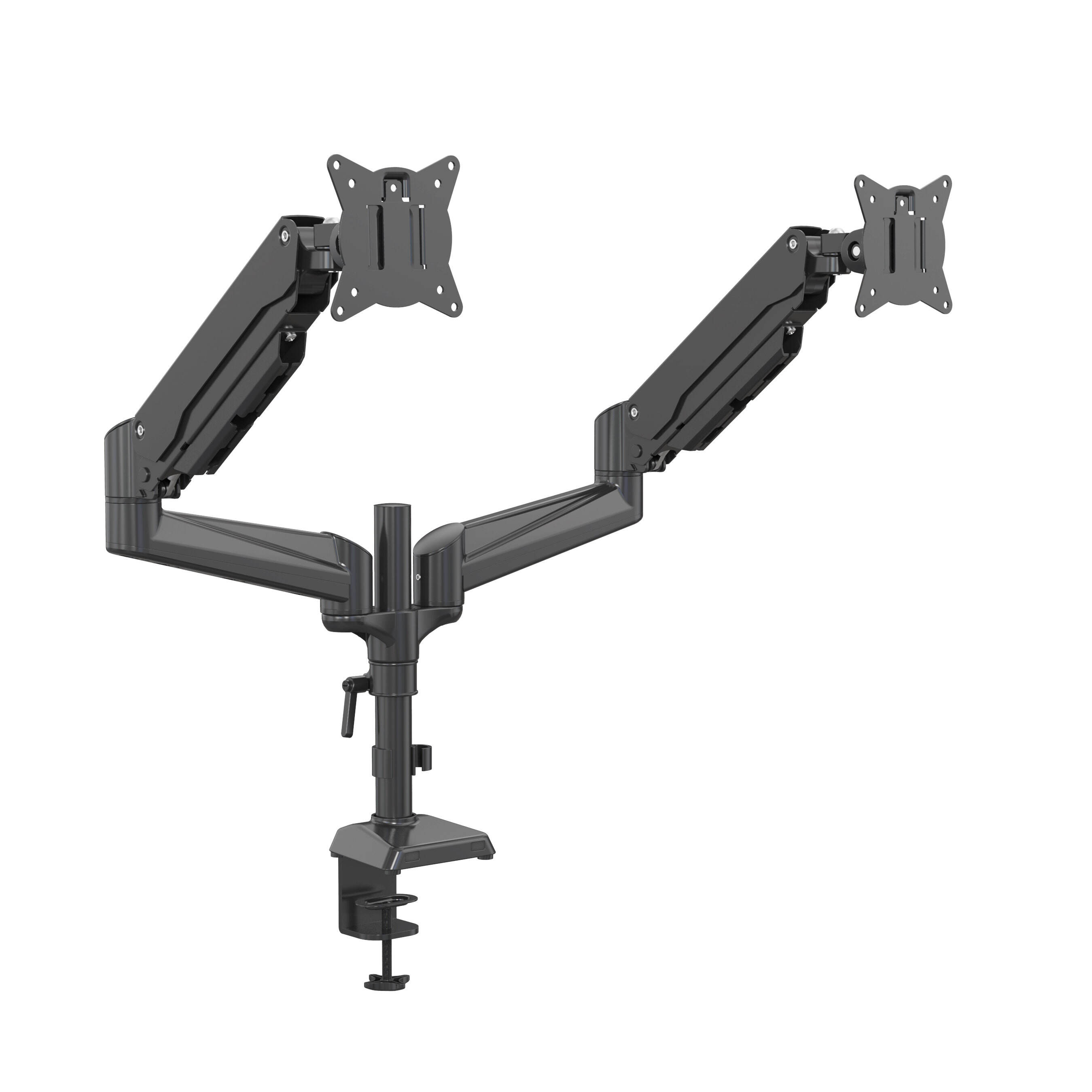 Supporto Doppio per Monitor per Schermi da 15-32” con Molla a Gas | V-MOUNTS VM-GM424D