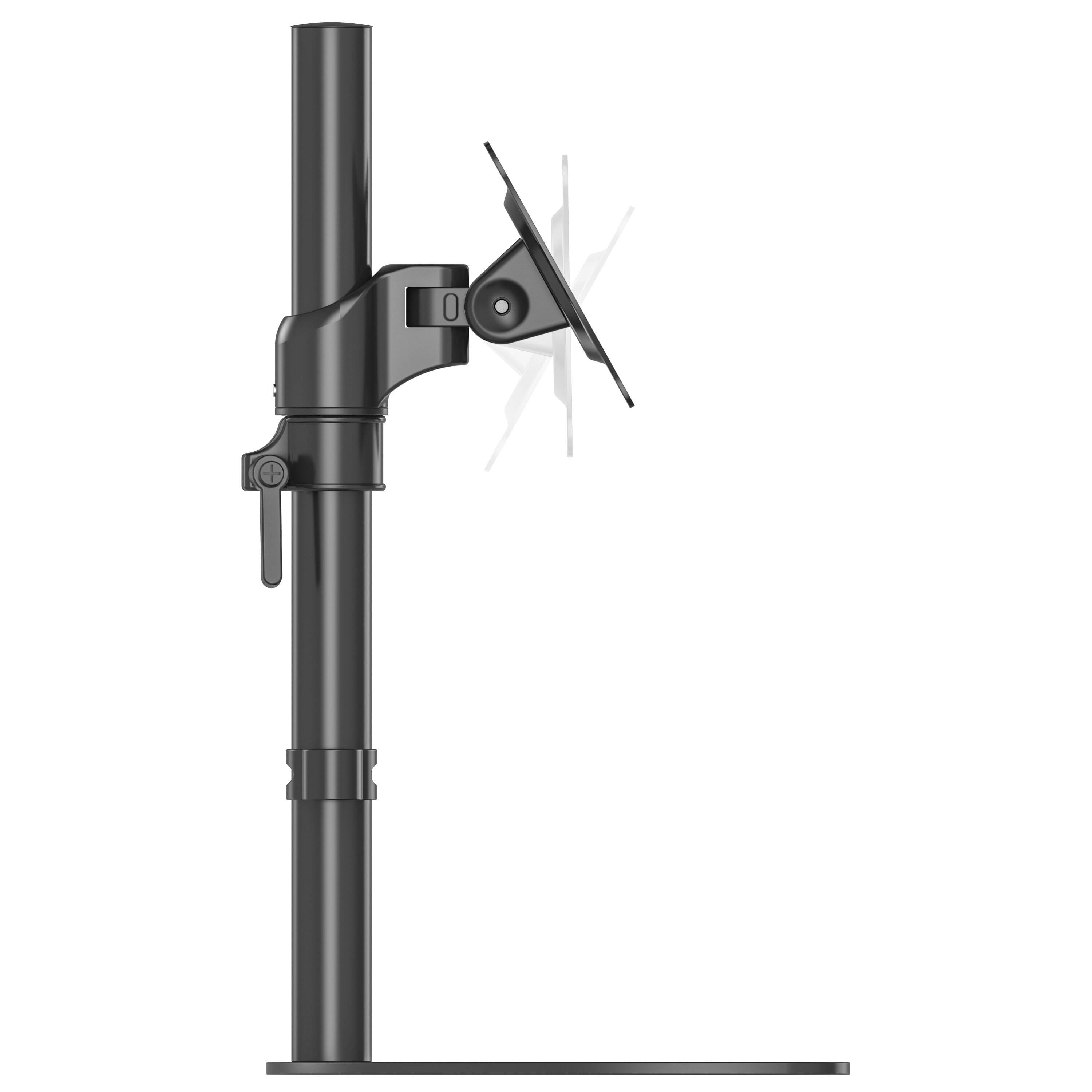 Aluminum Freestanding Single Monitor Stand with Crescent Base ...