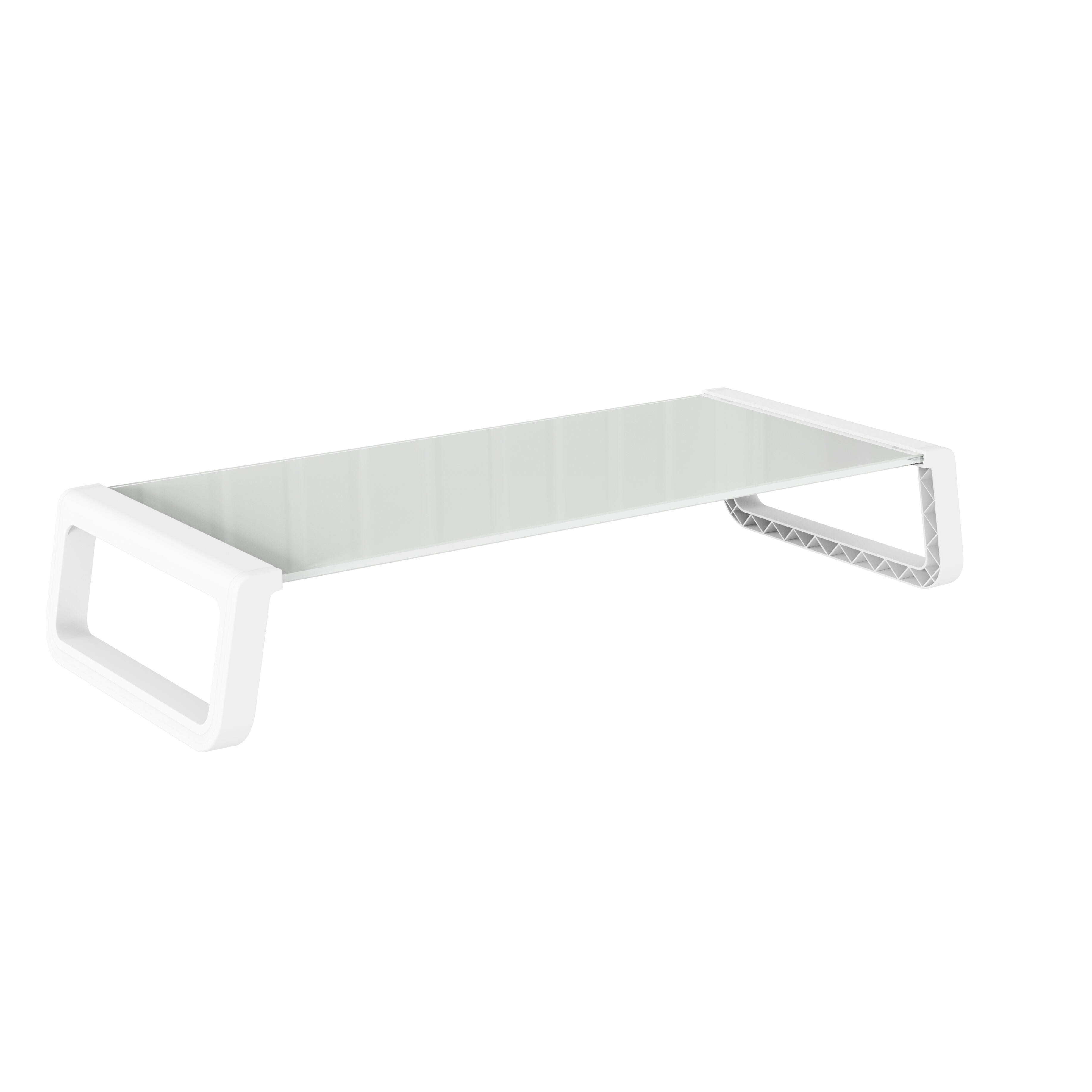 Ergonomic Monitor Riser Stand with Keyboard Storage – V-MOUNTS VM-MR09C
