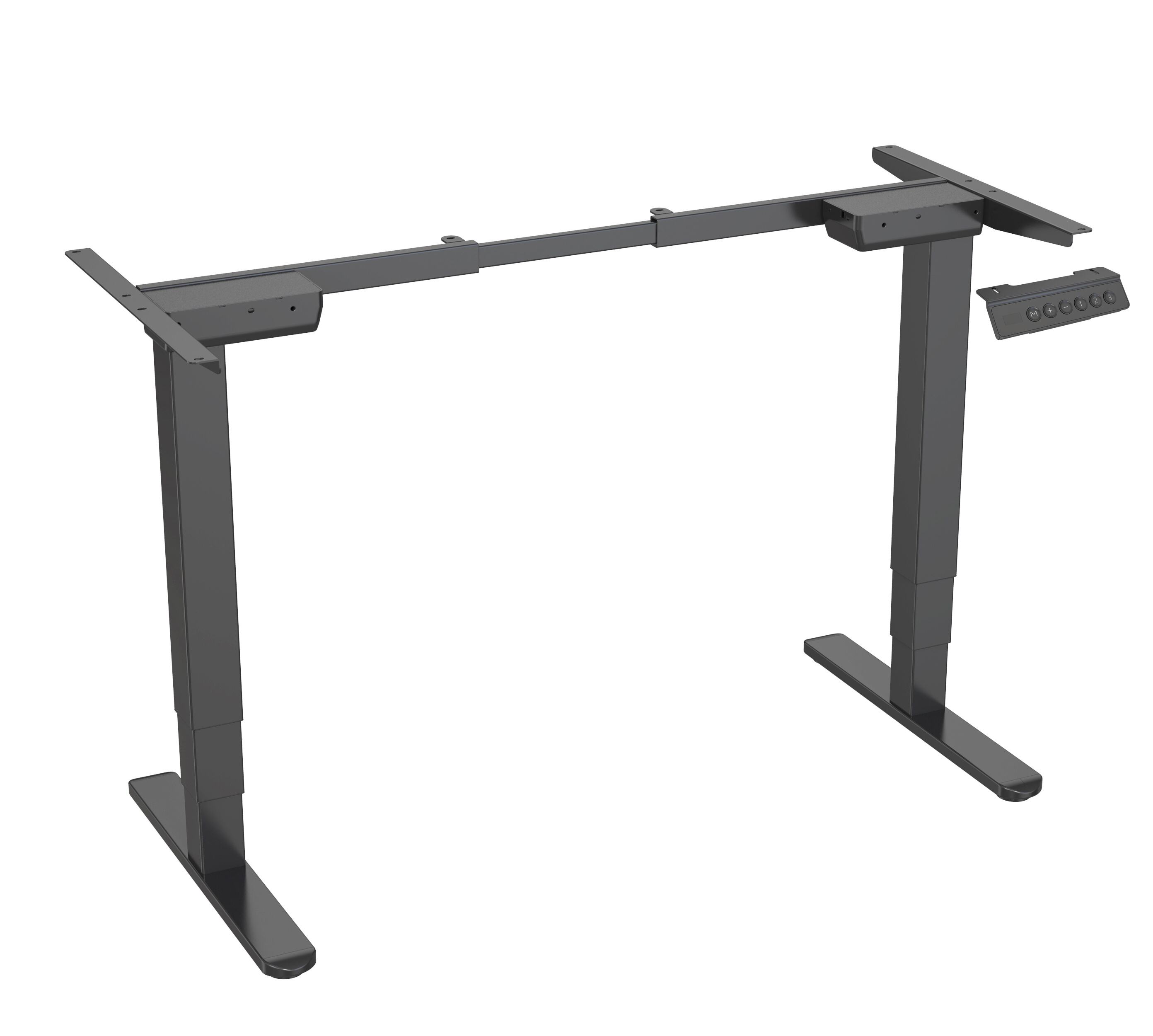 Telaio per Scrivania Regolabile a 3 Stadi con Due Motori e Colonne Quadrate Rovesciate – V-MOUNTS JSD2-01-D