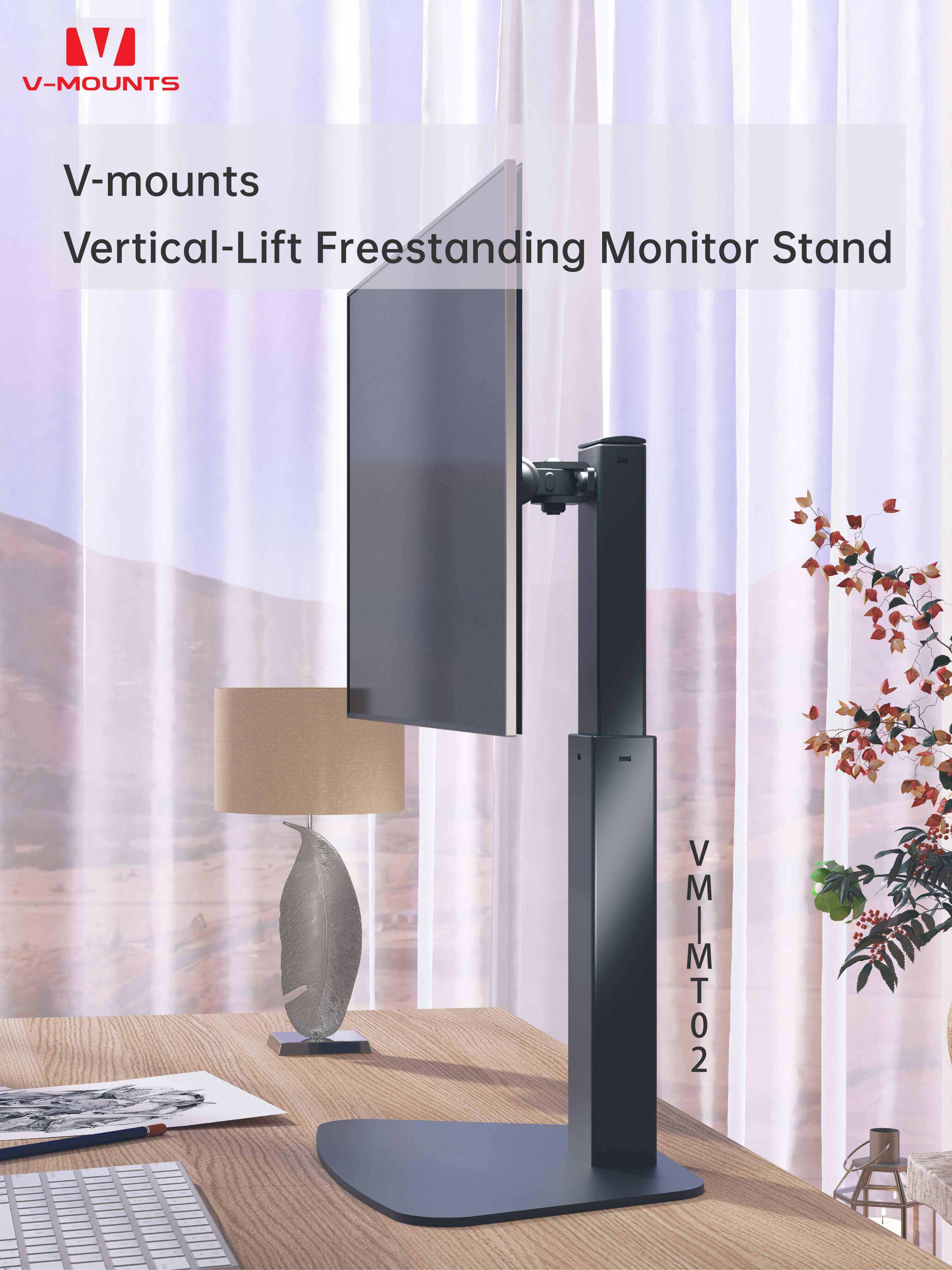 V-MOUNTS Mechanical Spring Monitor Arms MT02