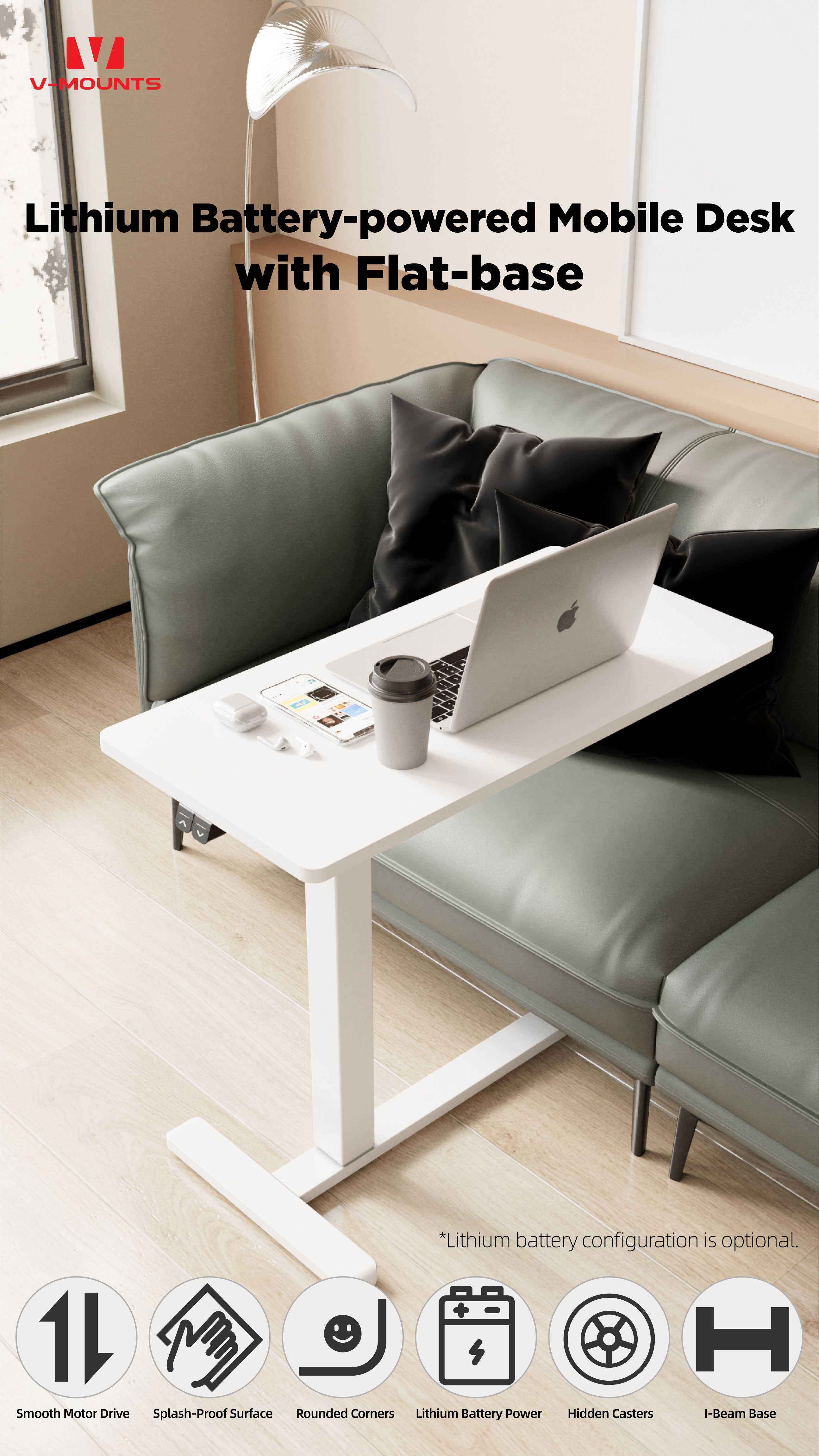 V-MOUNTS Tavoli Portatili per Laptop FB101