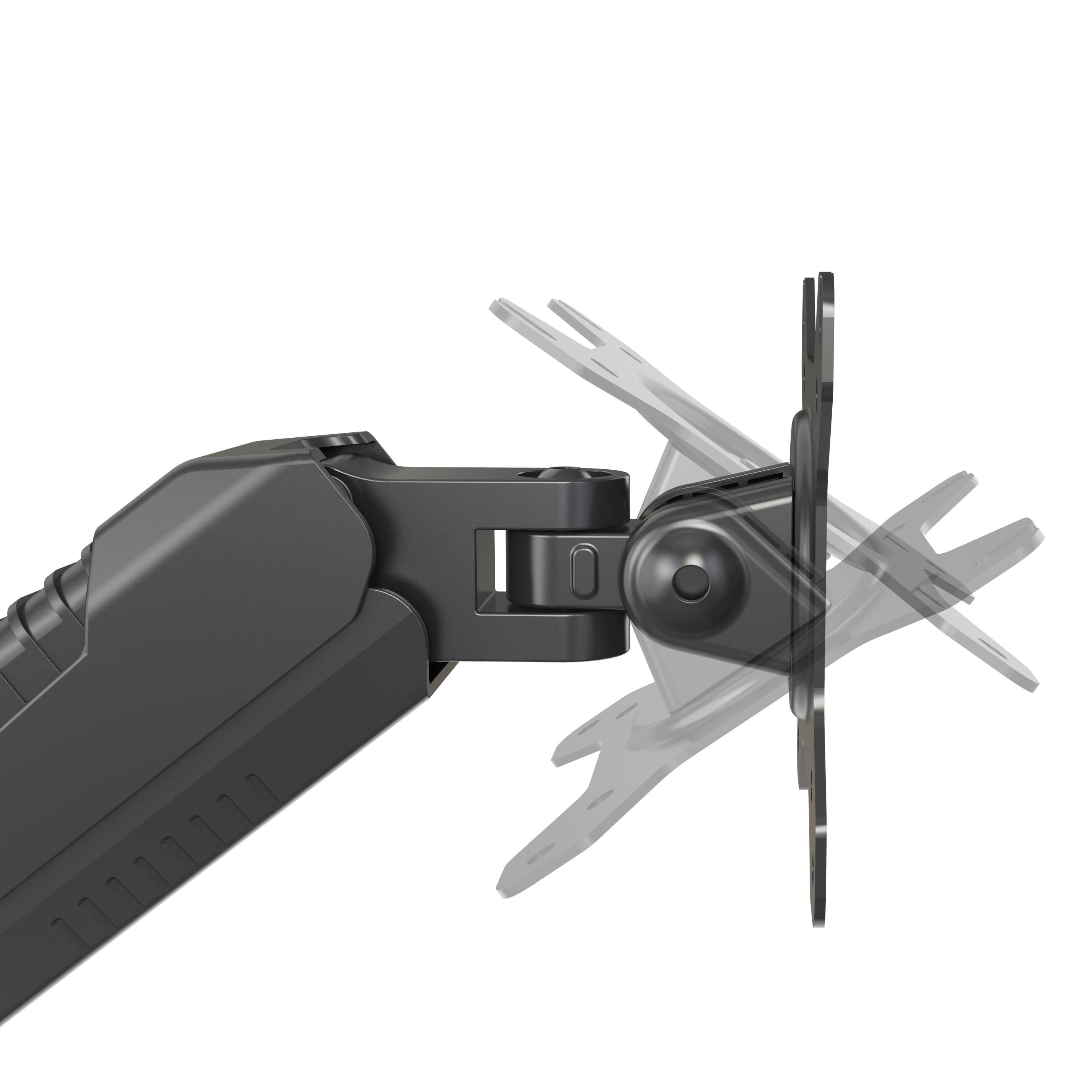 Gas Spring Single Monitor Arm with Embedded Cable Management for Office ...