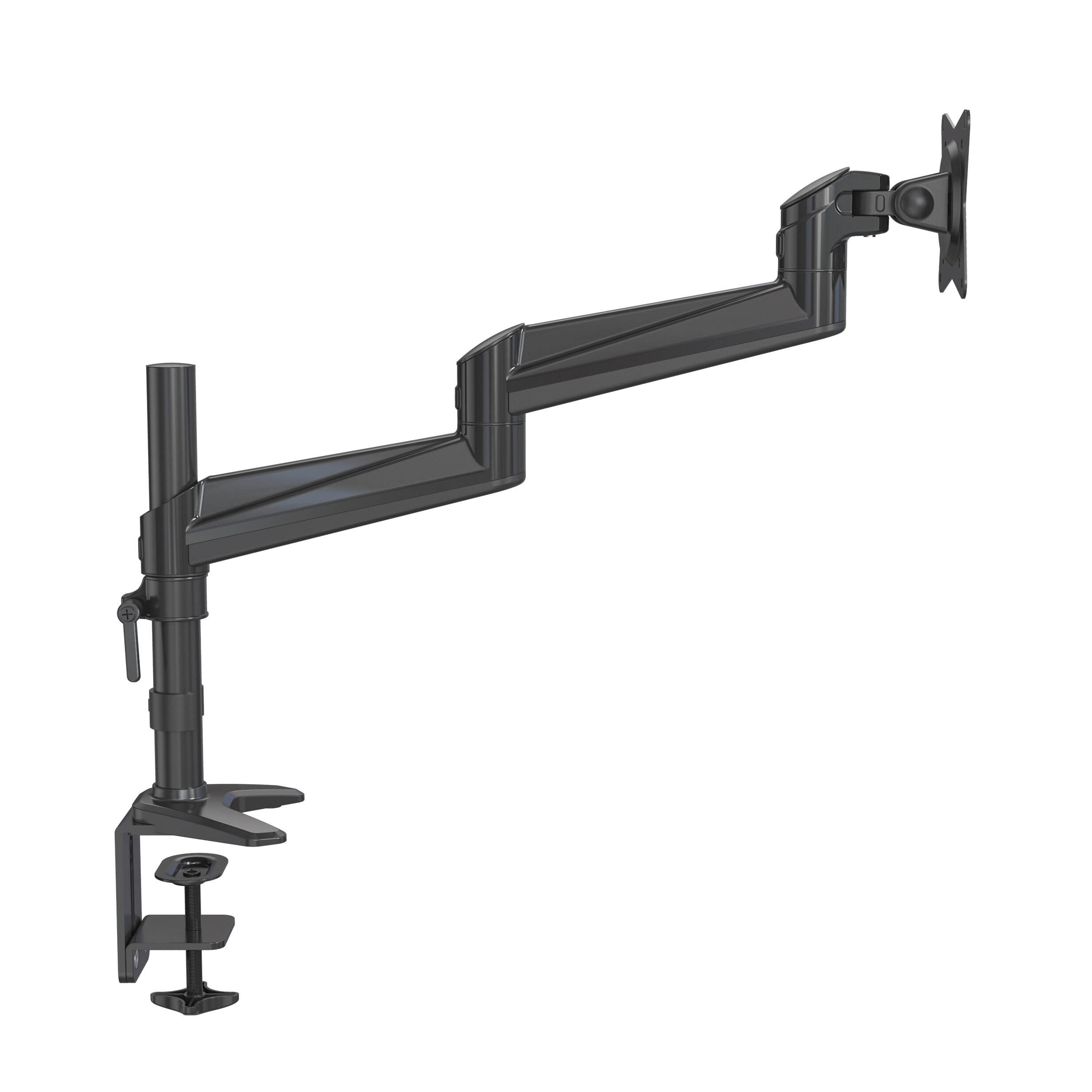 Flexible Extension Single Monitor Arm with Long Reach – V-MOUNTS VM ...