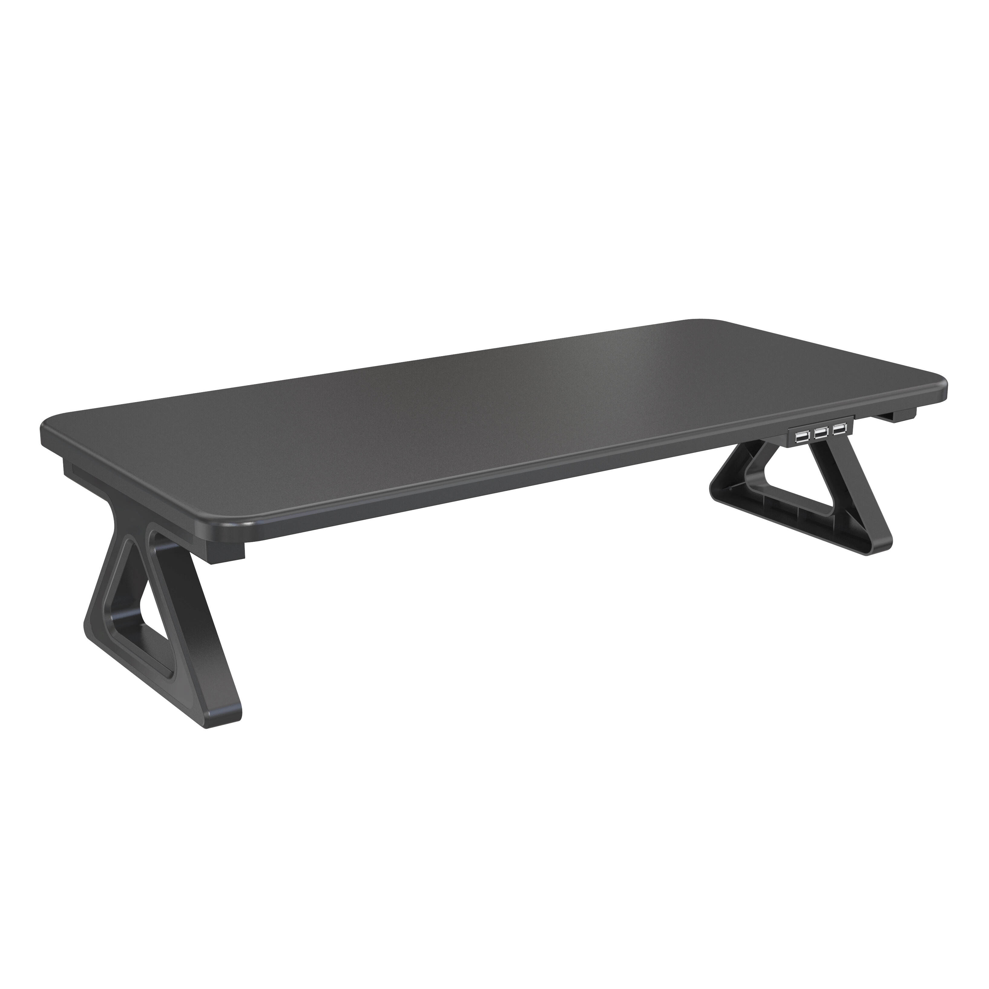 Pied d'écran ergonomique avec concentrateur USB et design trépied – V-MOUNTS VM-MR05U