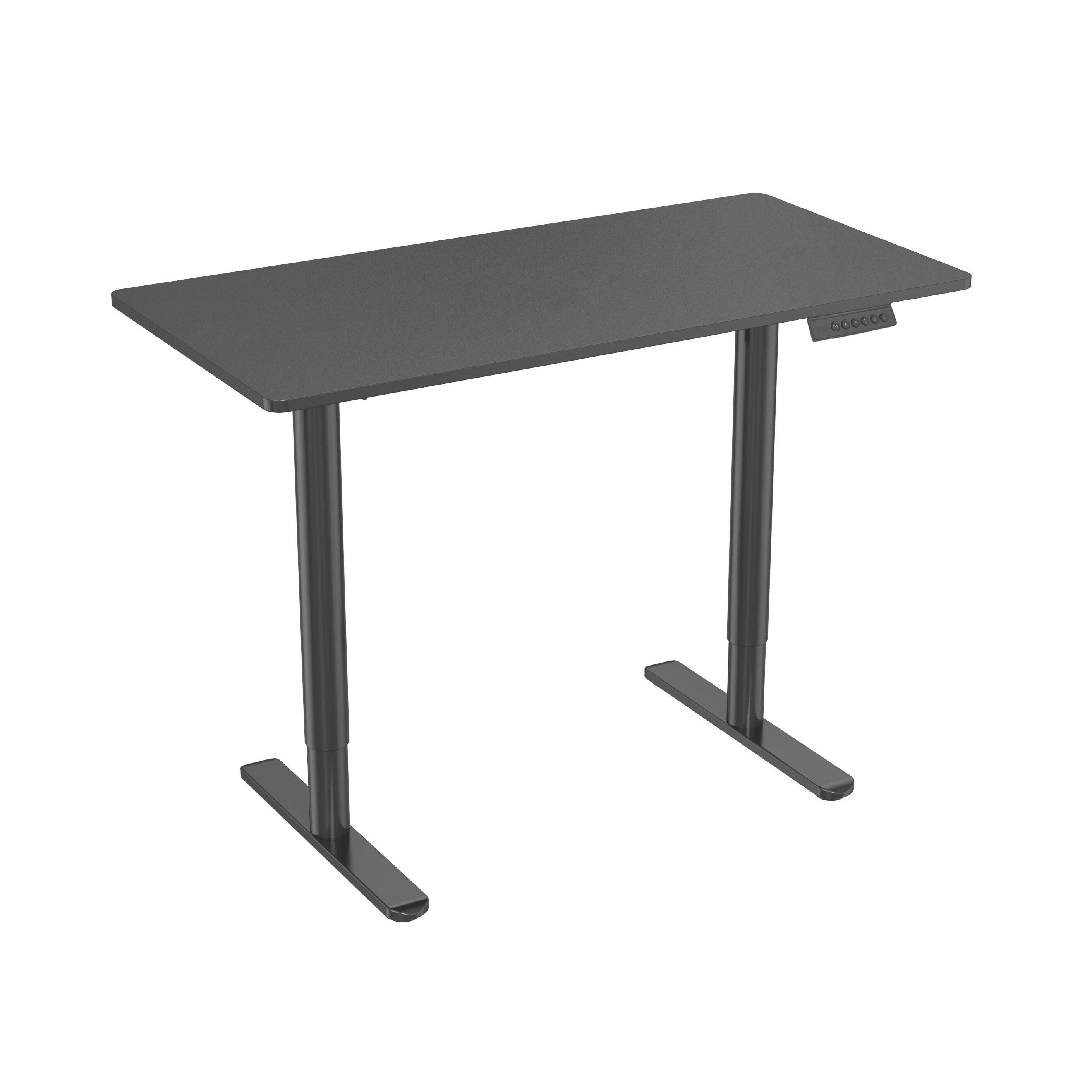 Dual Motor Round Leg Sit Stand desk with Memory Settings – V-MOUNTS JSD2-03-1P