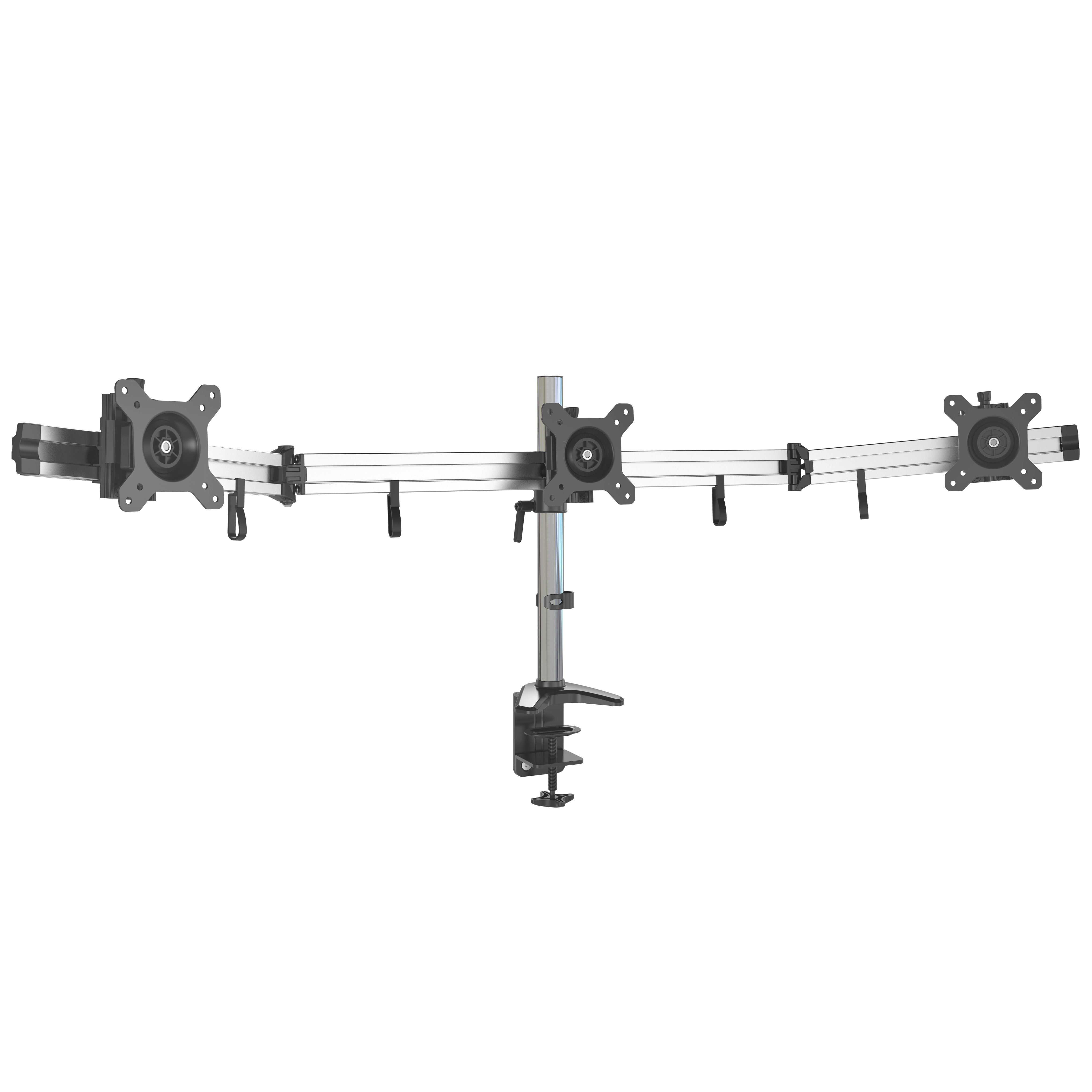 Montura para Tres Monitores con Movimiento Completo de 15-27