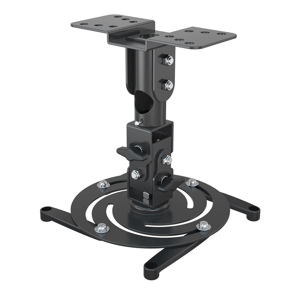 Support plafonnier pour projecteur avec rotation à 360°, bras compact réglable – V-MOUNTS VM-PR04