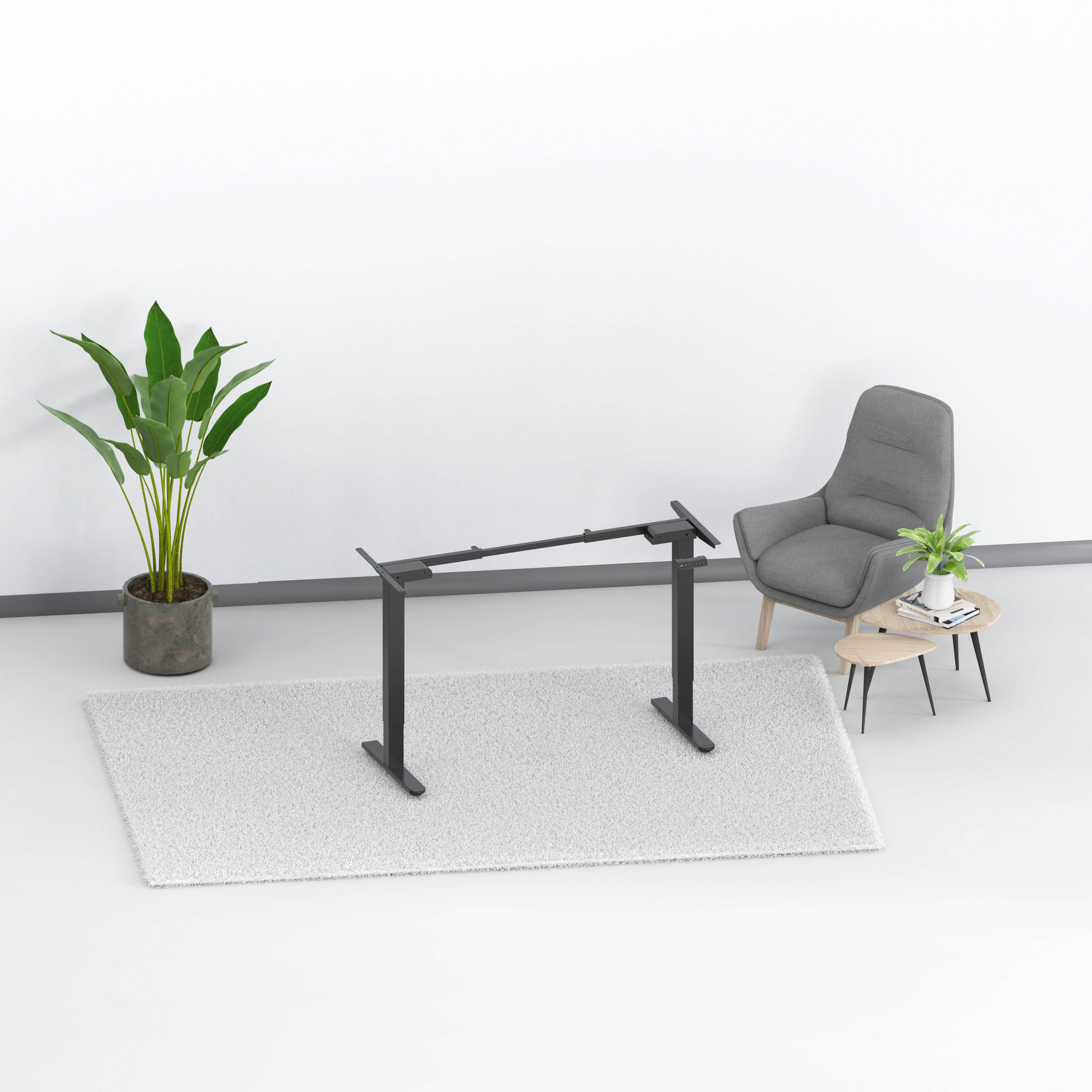 Dual Motor Electric Height Adjustable Office Desk with