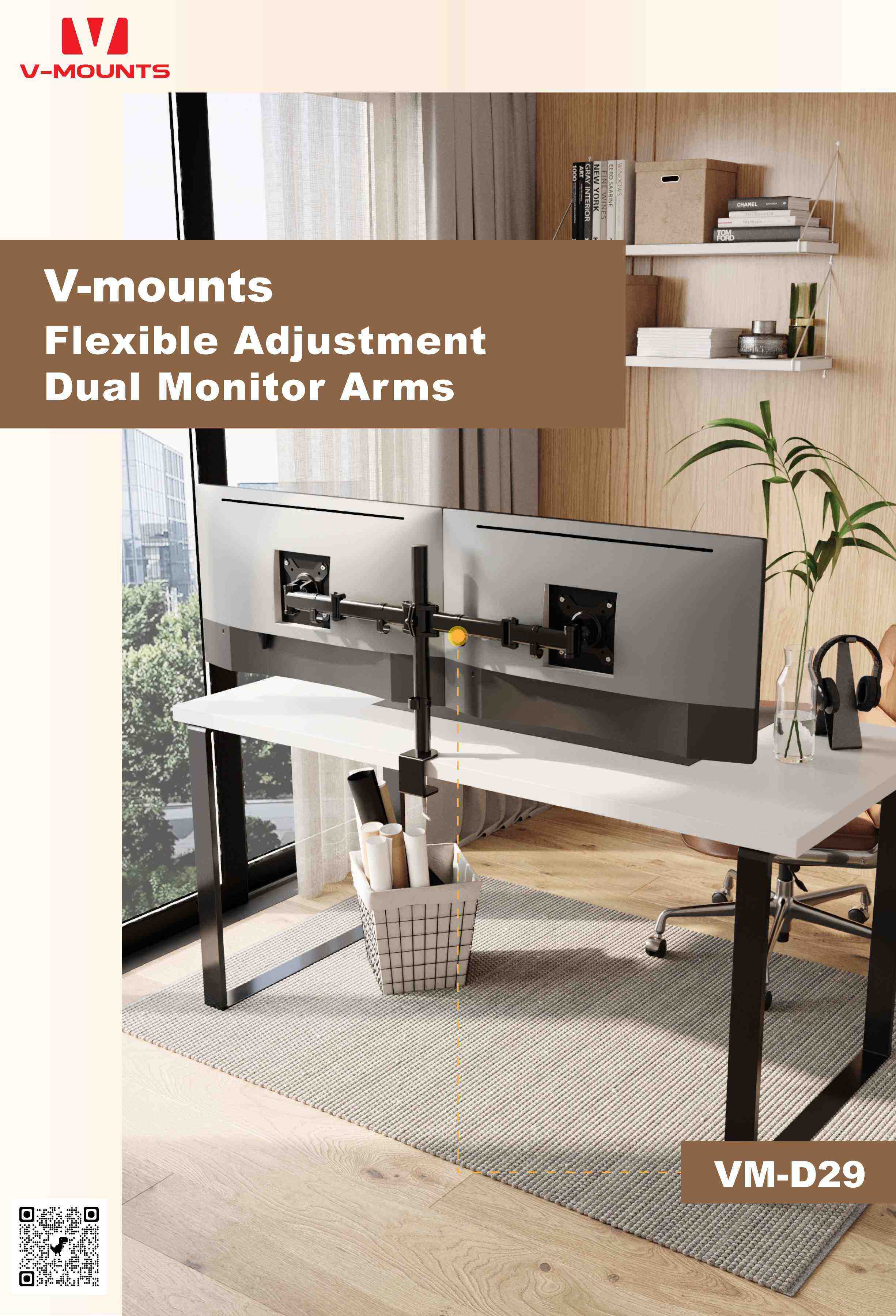 V-MOUNTS Braccia Articolate per Monitor D29
