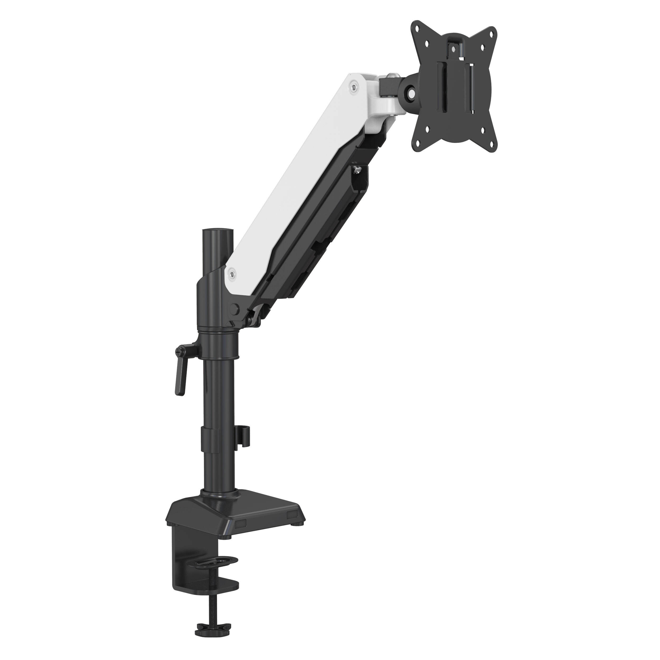 Braccio Singolo per Monitor con Molla a Gas & Montaggio VESA a Scatto per Schermi da 15–32” | V-MOUNTS VM-GM411D