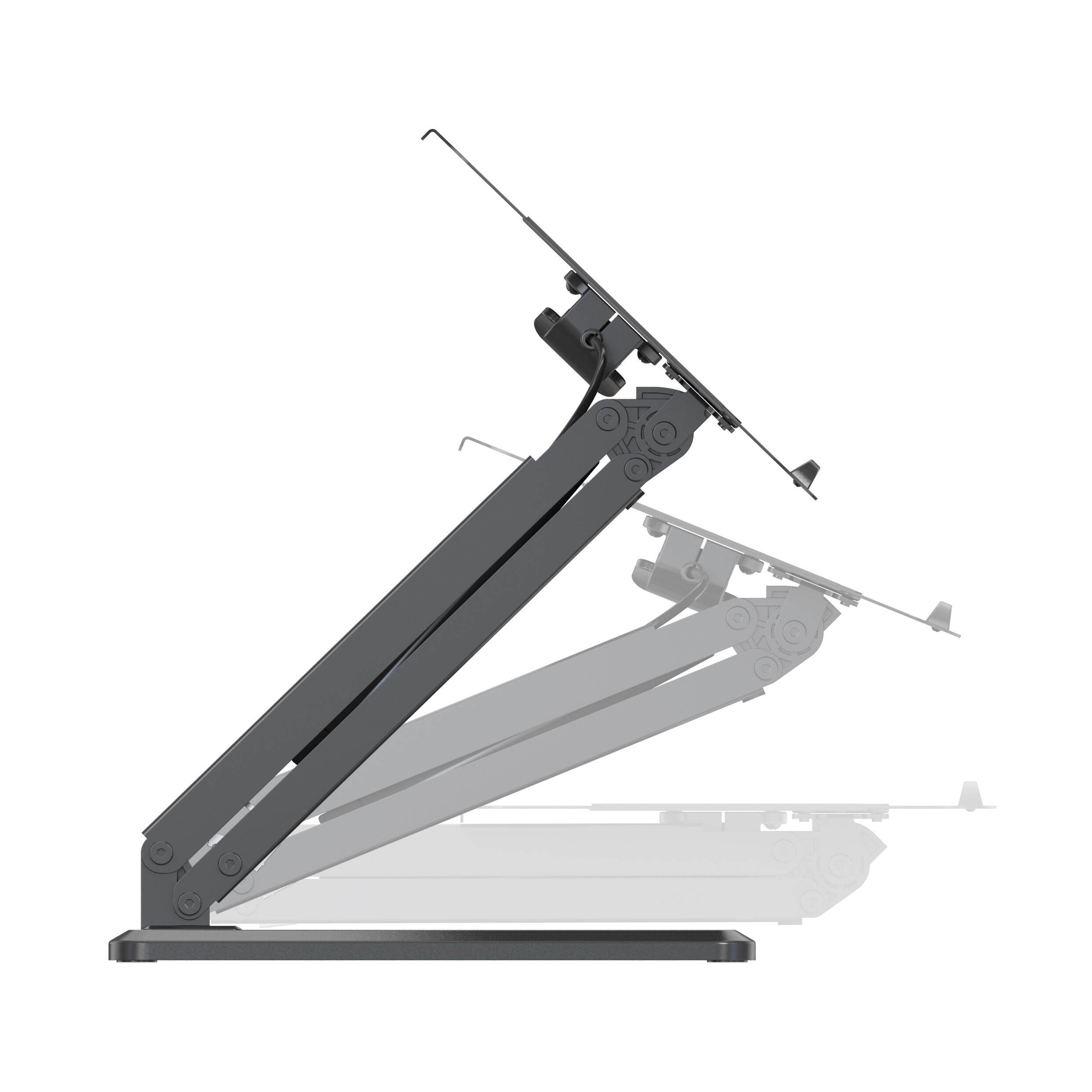 Ergonomic Adjustable Laptop Stand with Gas Spring – Foldable Desktop ...