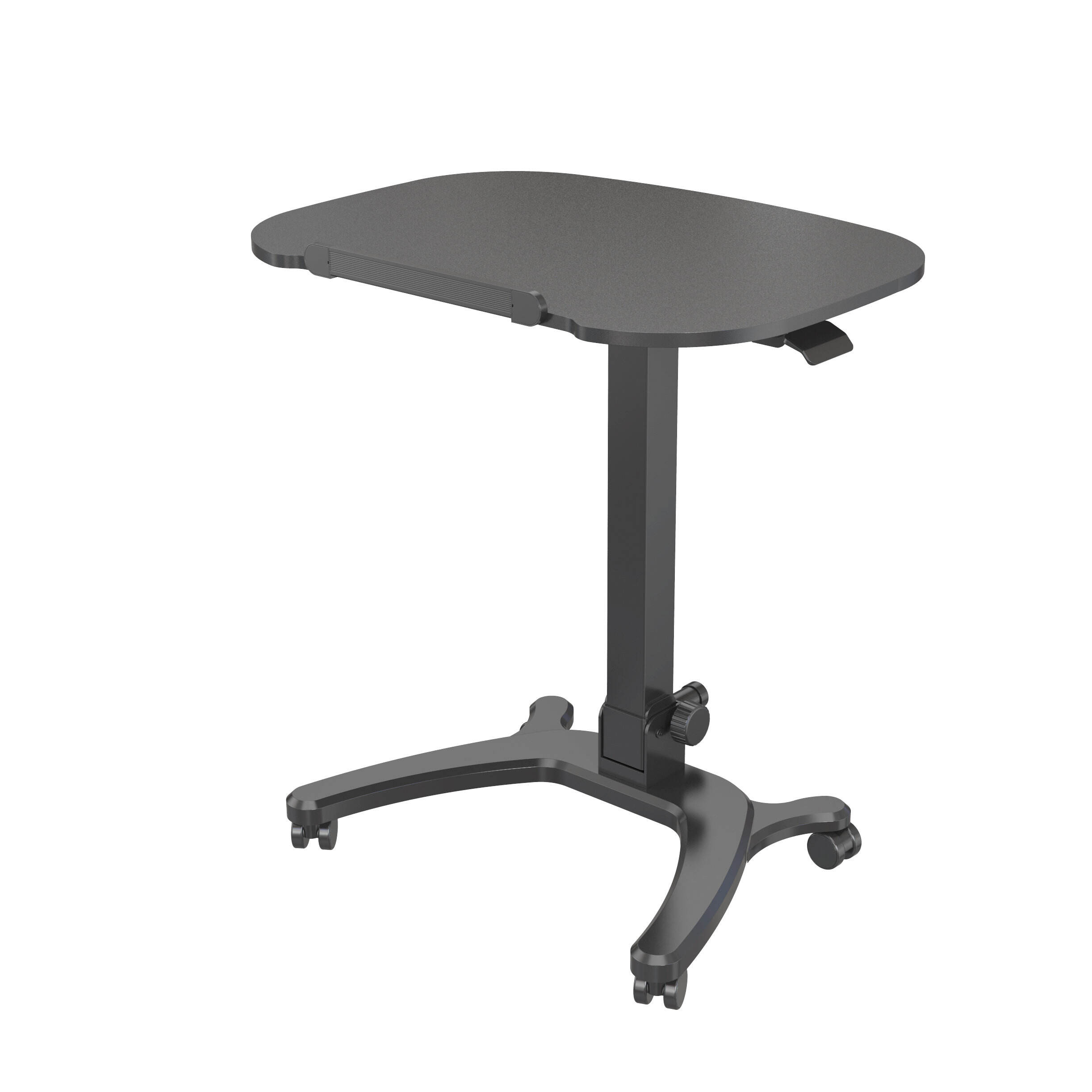 Scrivania per laptop richiudibile V-MOUNTS VM-FA106 con piano inclinabile e barriera in alluminio