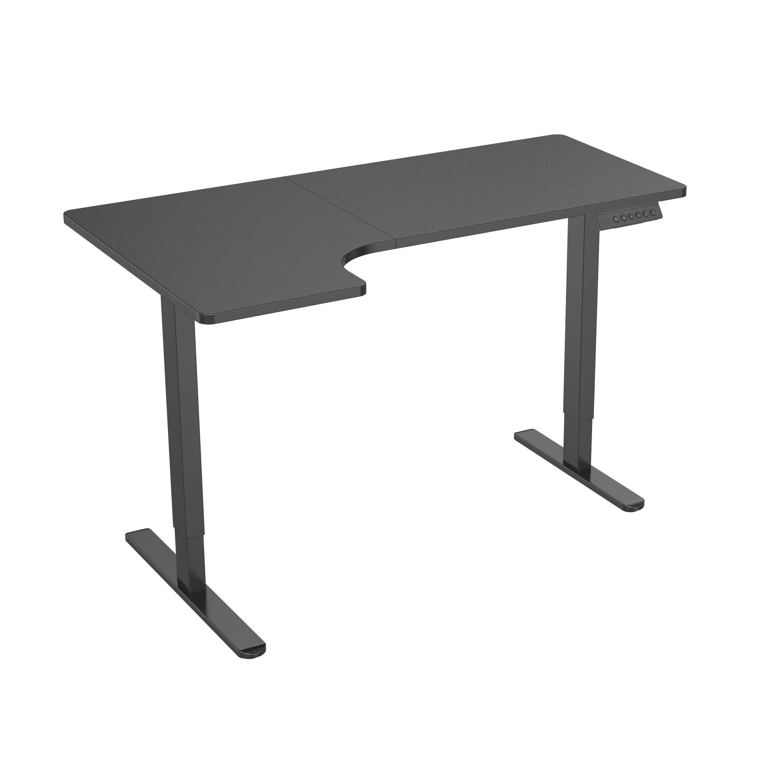 Marco para escritorio de oficina ajustable con doble motor, escritorio amplio y protección térmica – V-MOUNTS JSD2-02-L1