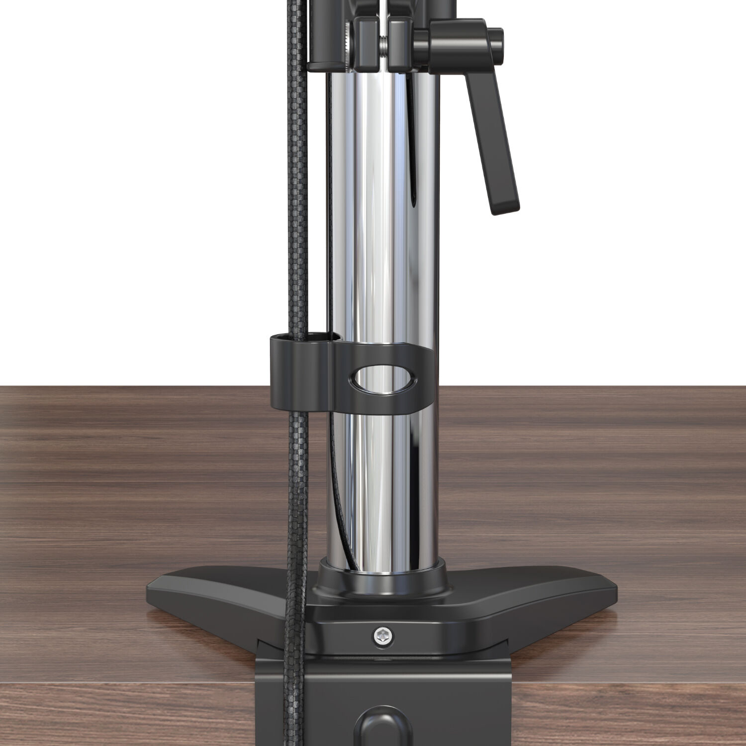 Aluminum Single Monitor Mount with Pole Stand, 15–32” Display Support ...