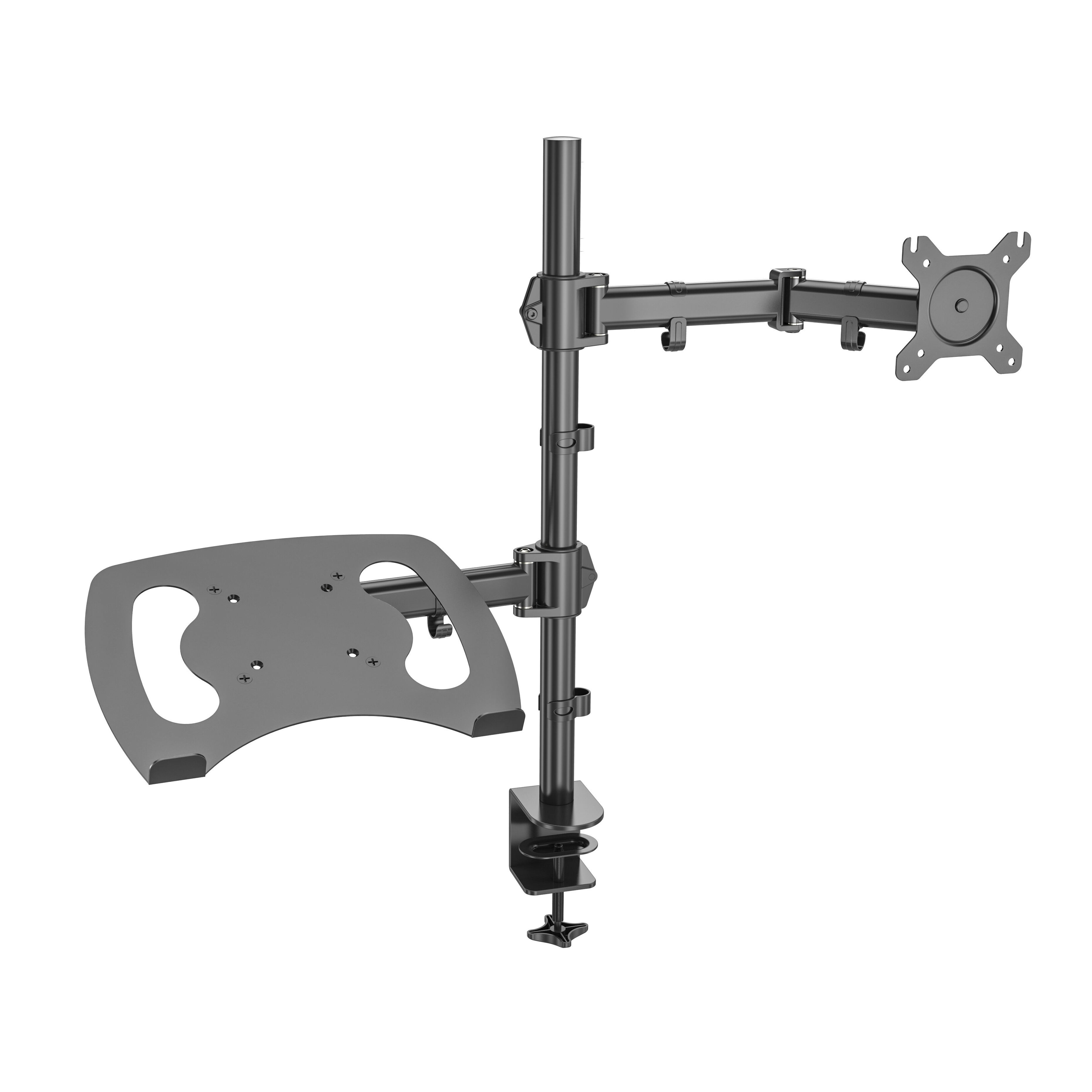 Aluminum Monitor Arm with 360° Swivel & Wall/Desk Mount – V-MOUNTS VM-LH07