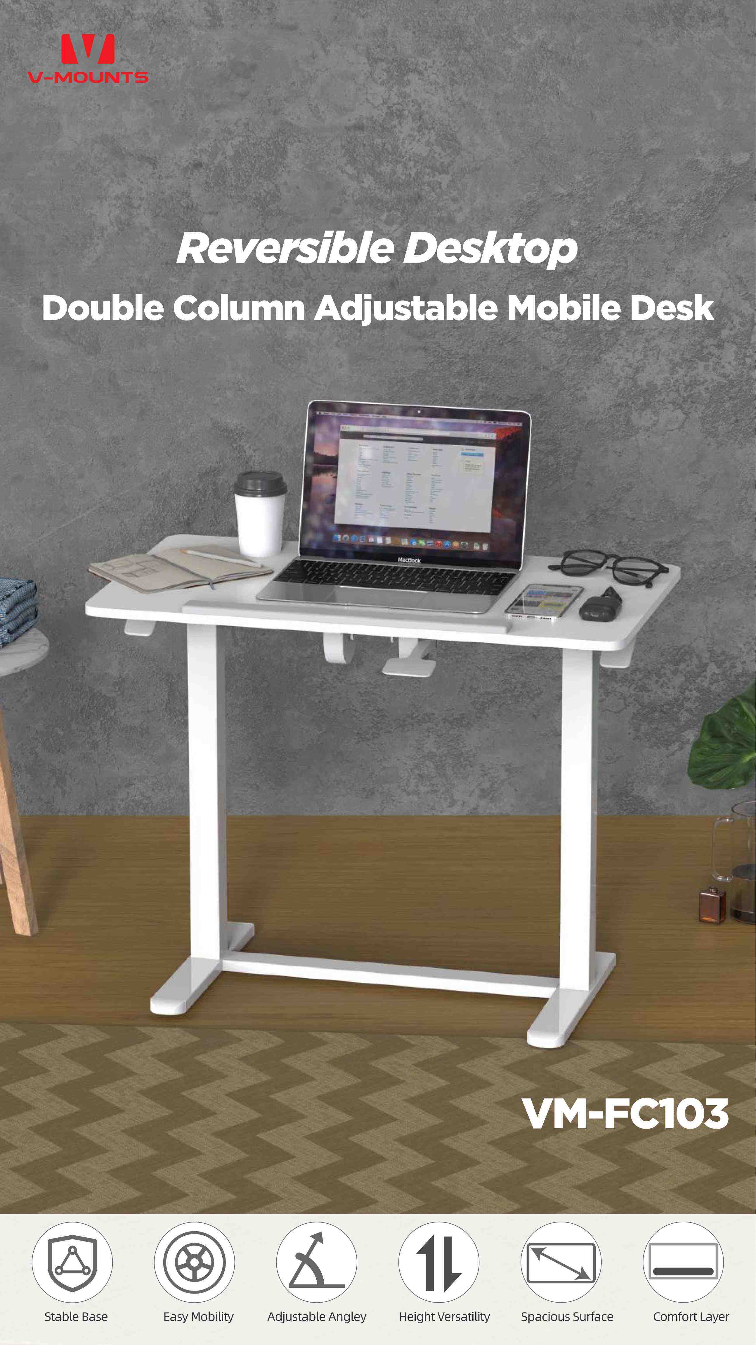 V-MOUNTS Tavoli Portatili per Laptop FC103