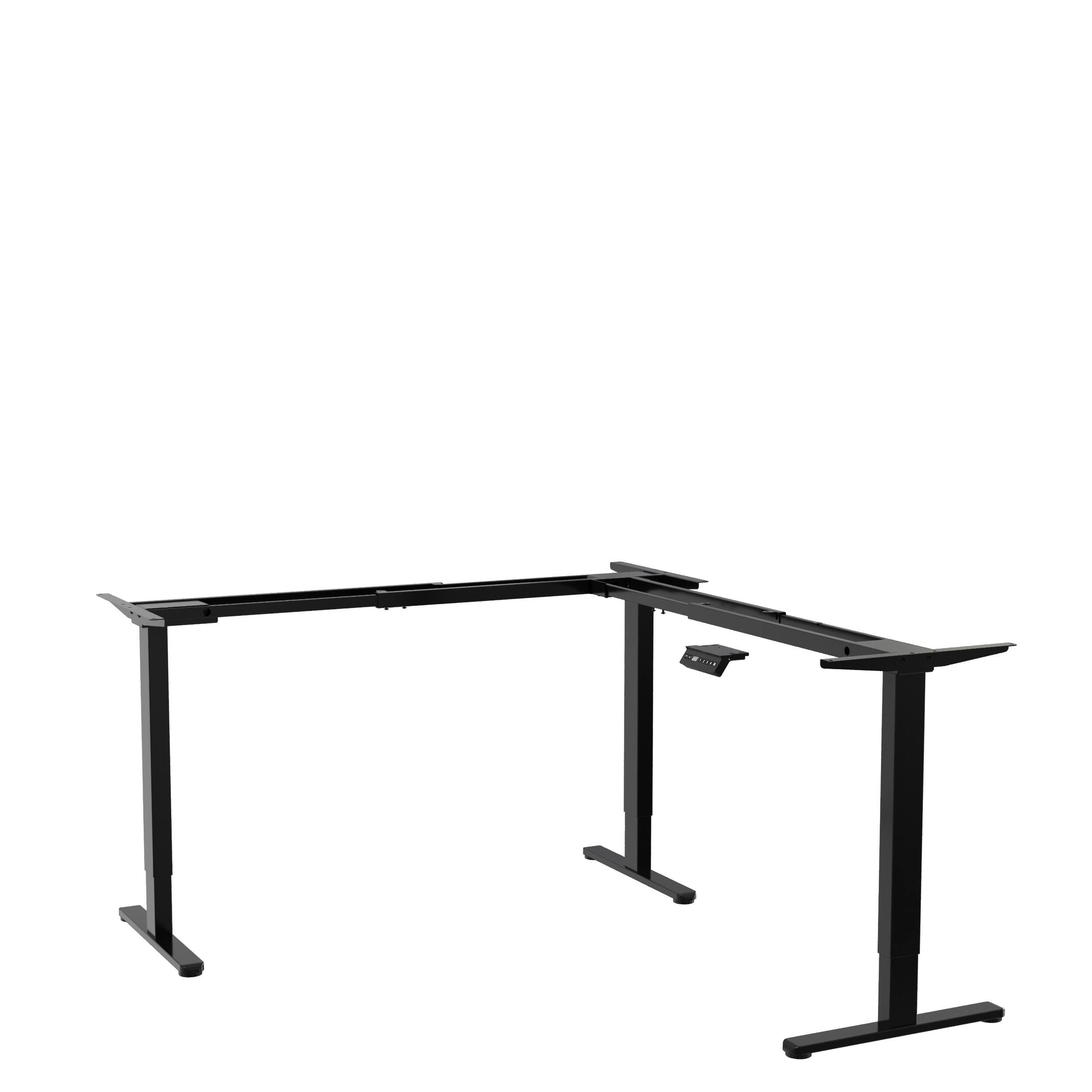 Scrivania Regolabile in Altezza con Motore Triplo a Forma di L – V-MOUNTS JSD3-02-L