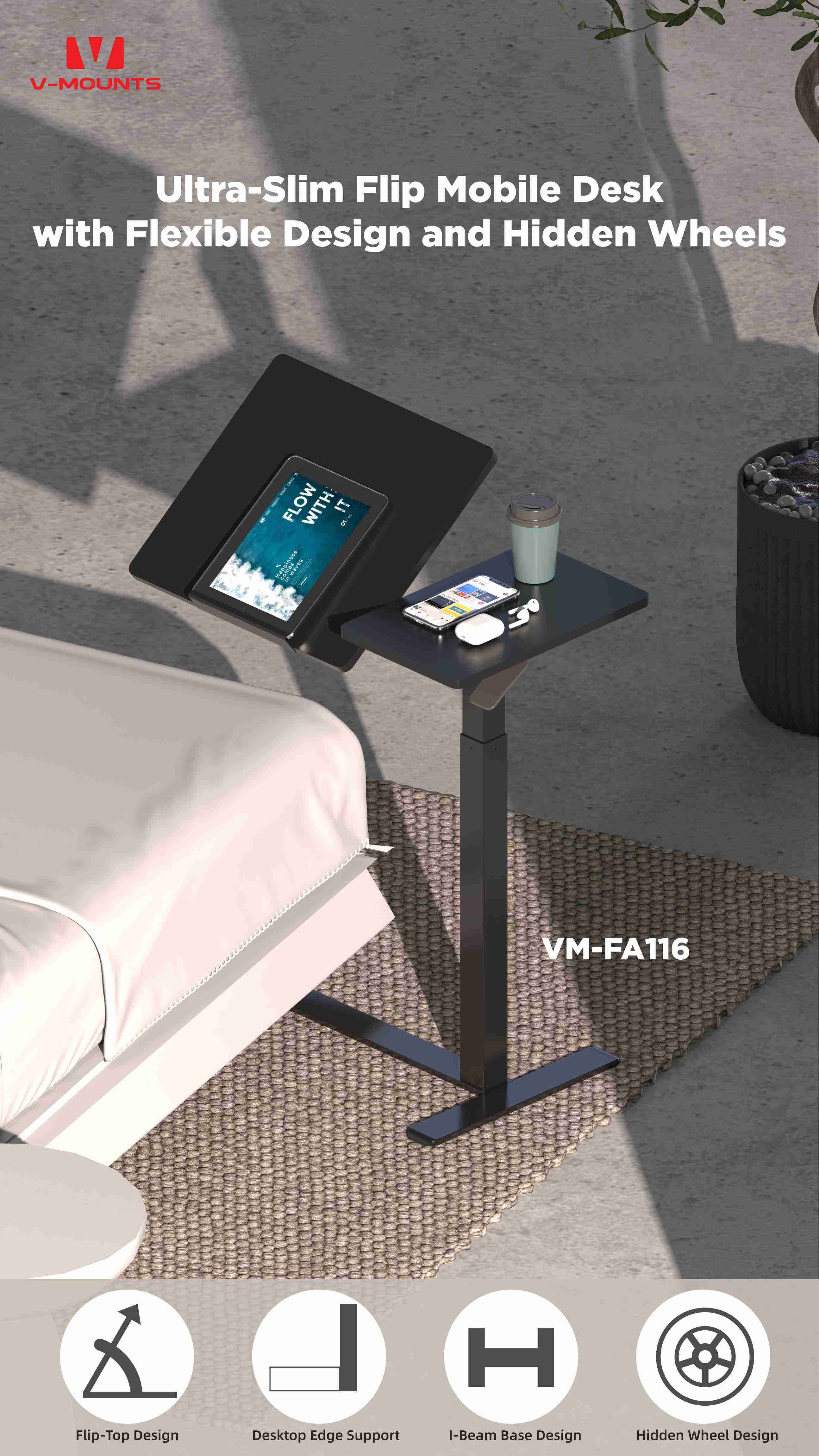 V-MOUNTS Tavoli Portatili per Laptop FA116