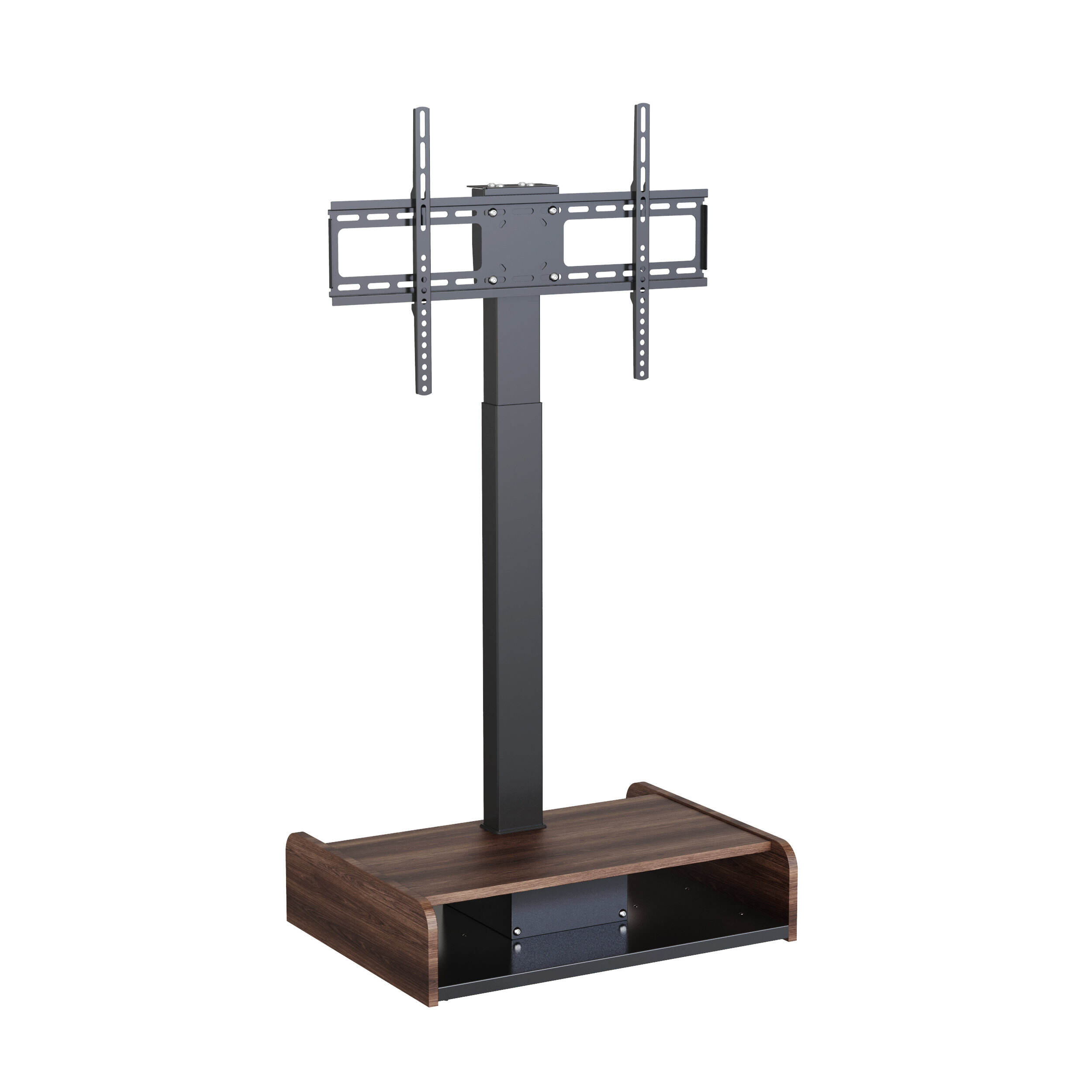 Motorized TV Floor Stand with Remote – Adjustable Telescopic Electric Mount for 37–65” Screens | V-MOUNTS VM-TC001