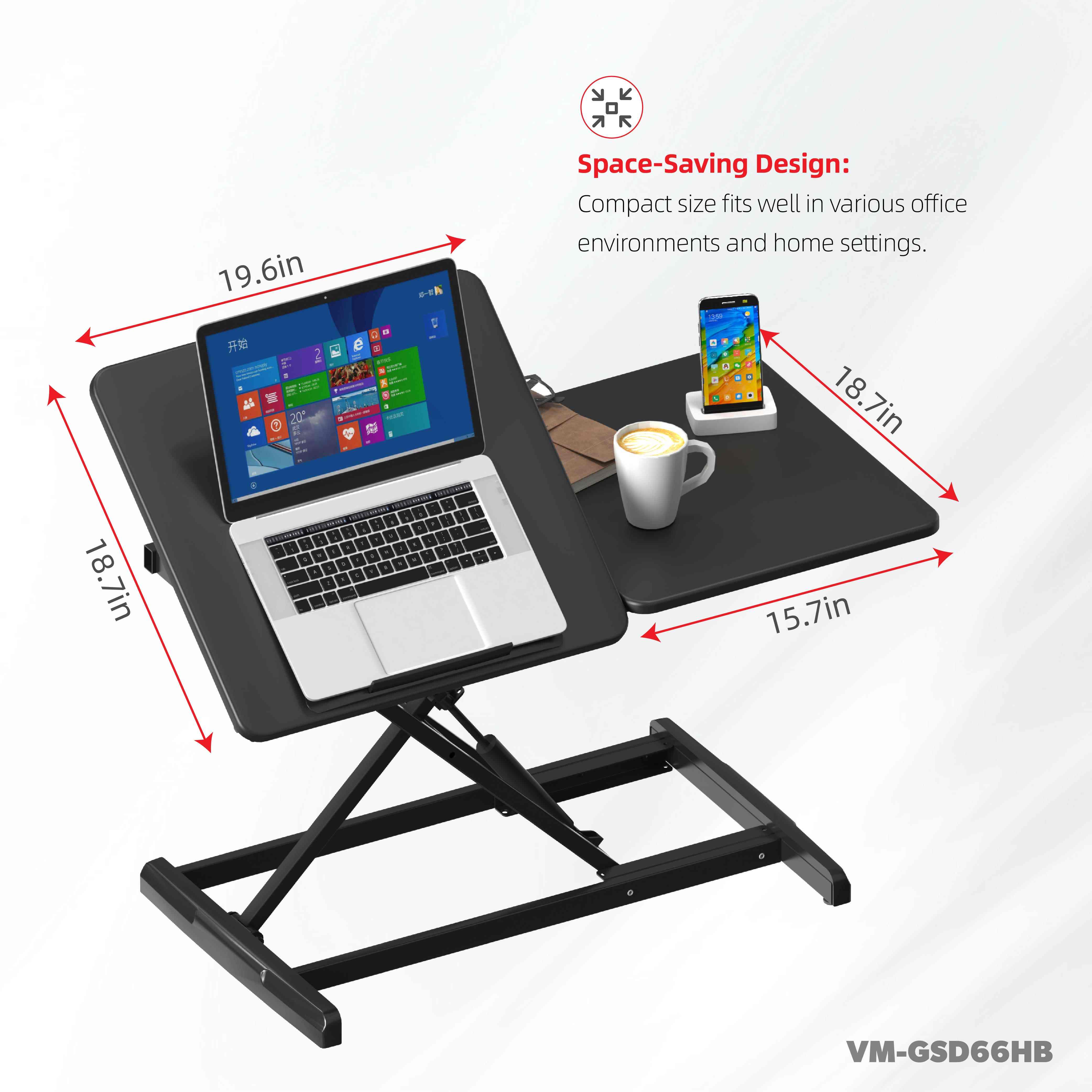 V-MOUNTS Convertitori di Scrivania a Gas GSD66HB