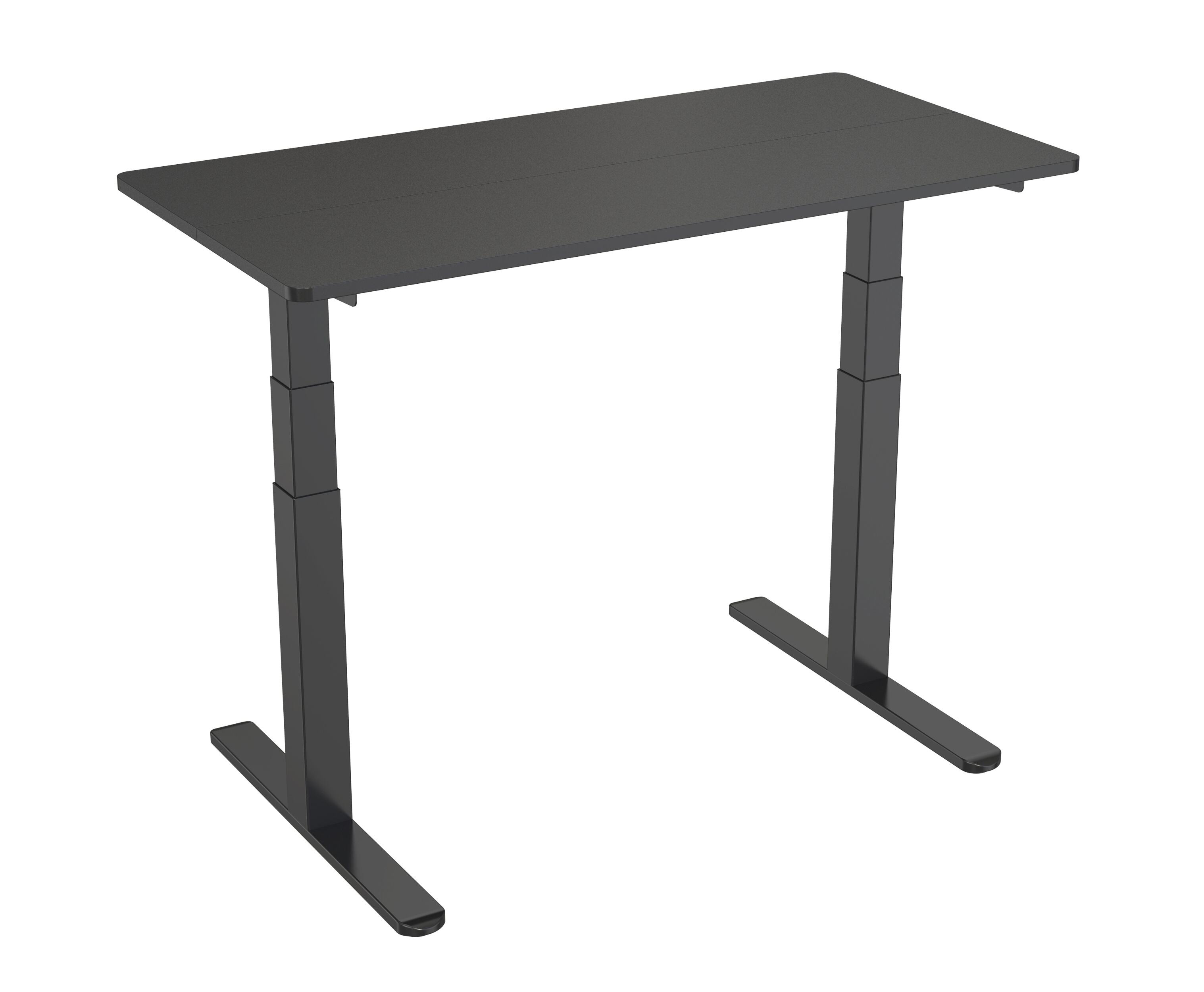 Telaio per scrivania elettrica regolabile in altezza con due motori e gambe quadrate a tre stadi – V-MOUNTS JSD2-01-Z
