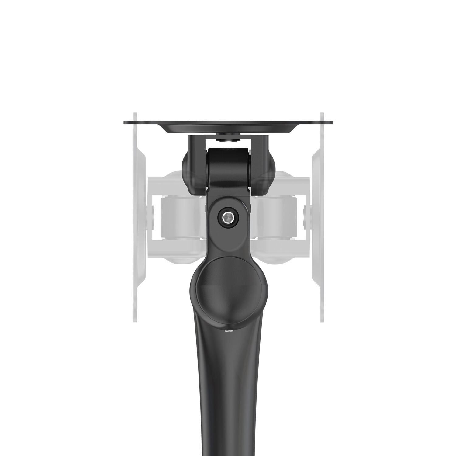 Aluminum Adjustable Single Monitor Mount Arm with Pole Stand and Cable ...