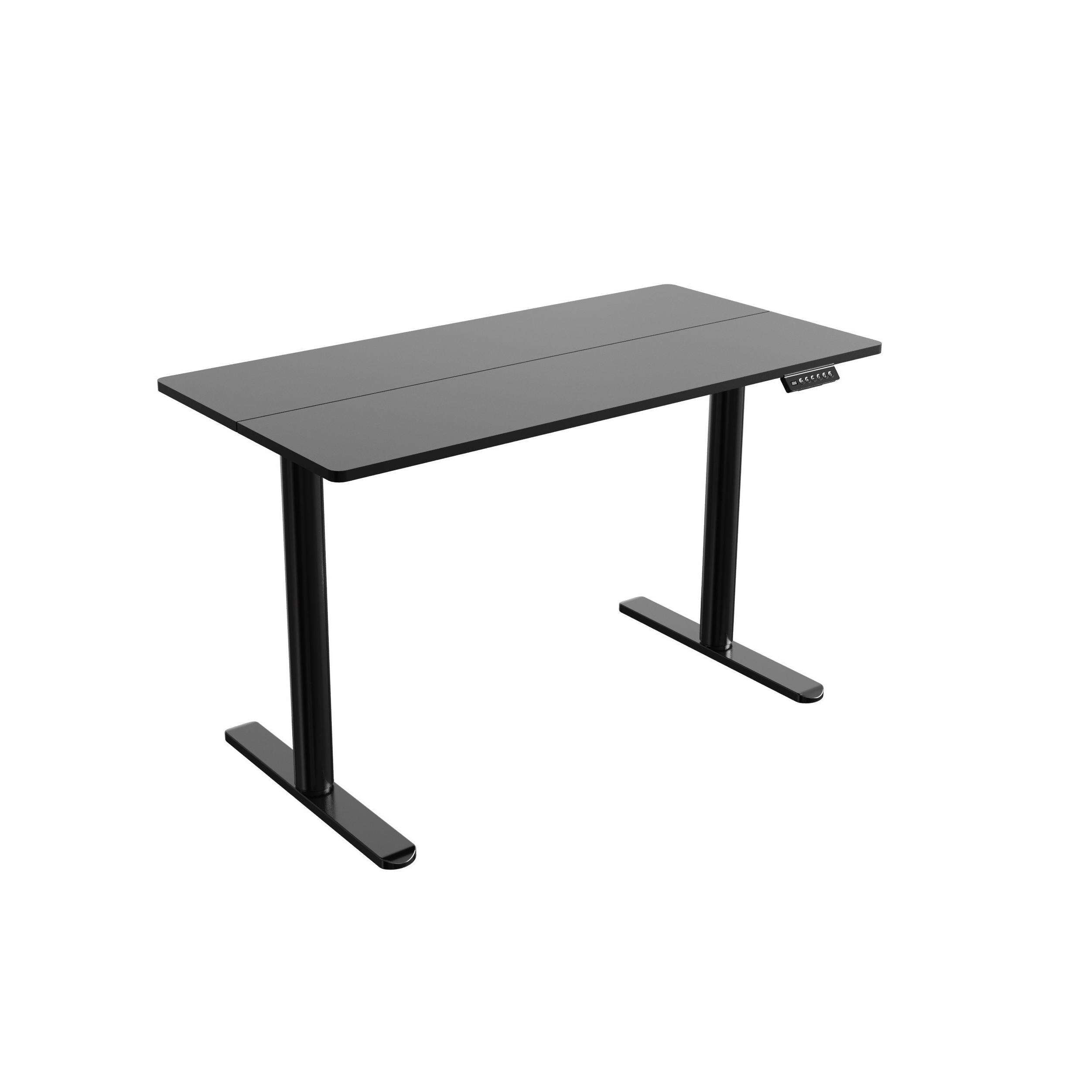 Ergonomic Round Column Dual Motor Height Adjustable Standing Desk – V-MOUNTS JSD2-03-2P