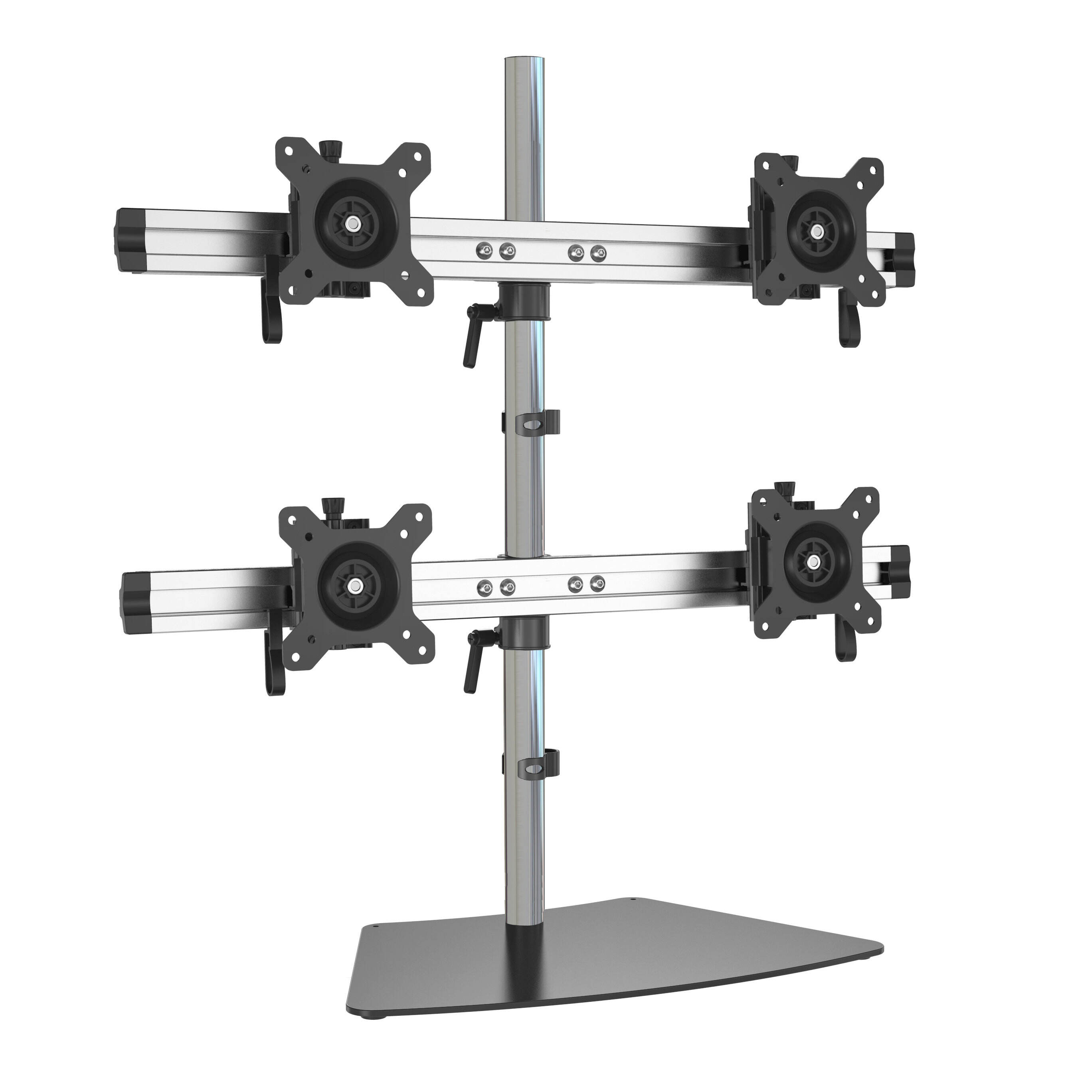 soporte para escritorio de 4 monitores resistente y totalmente articulado - V-MOUNTS VM-MP240SL