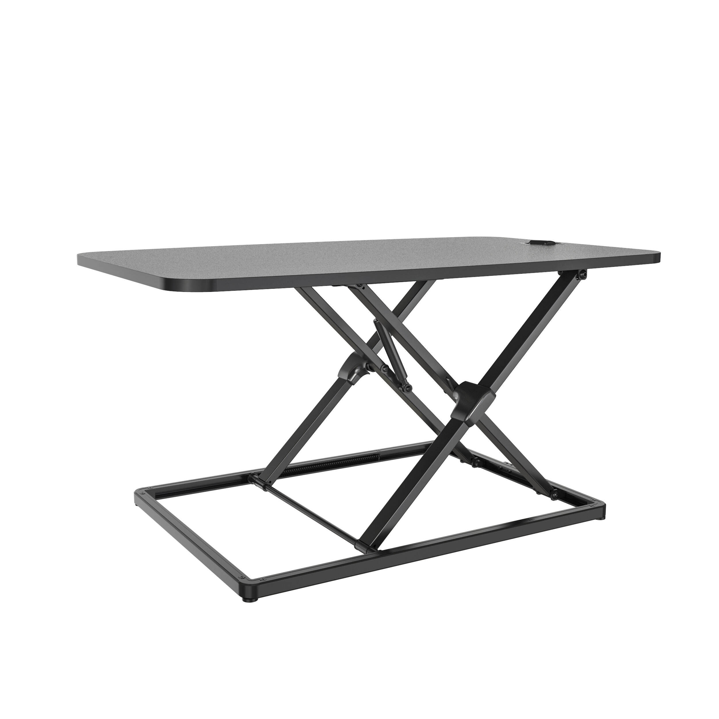 Ergonomic Sit-Stand Desk Converter with Keyboard Tray | V-MOUNTS VM ...