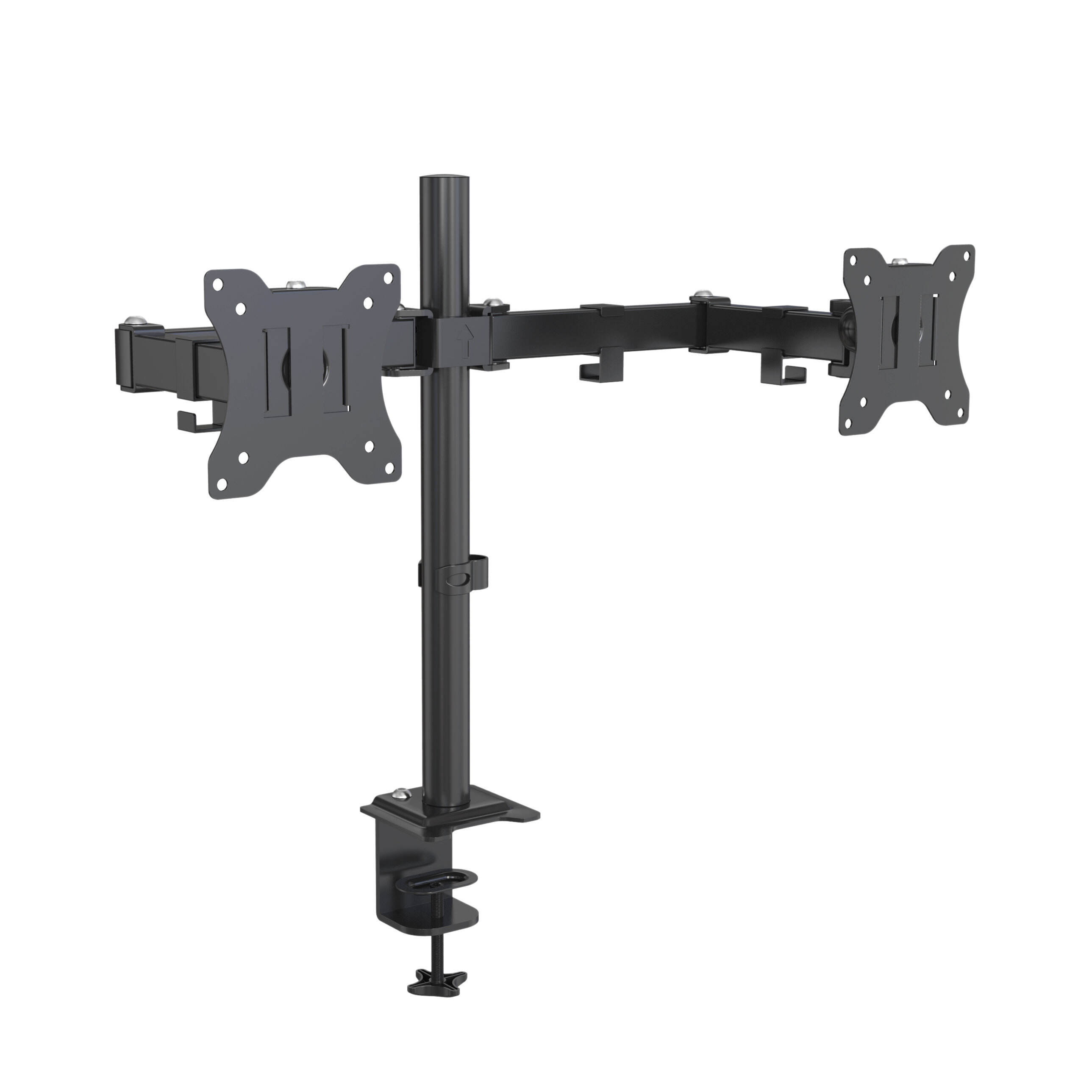 外部ケーブル管理付き2台のモニター対応 調整可能デュアルモニタースタンド V-MOUNTS VM-D54