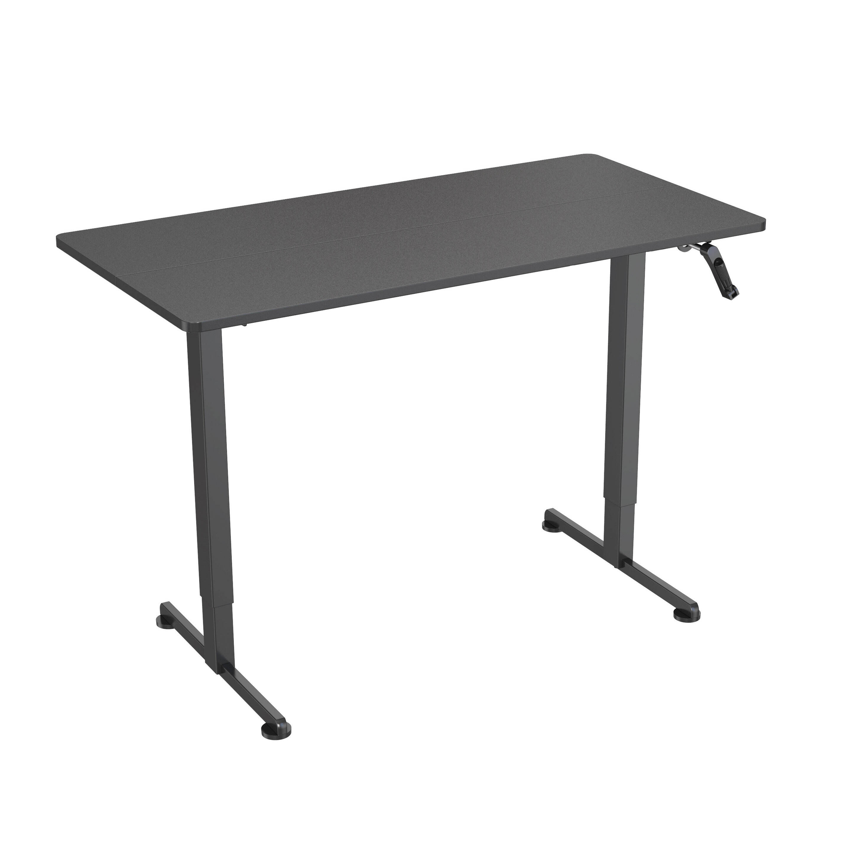 Manual Height Adjustable Standing Desk with Hand Crank – V-MOUNTS JSD7-02-2P
