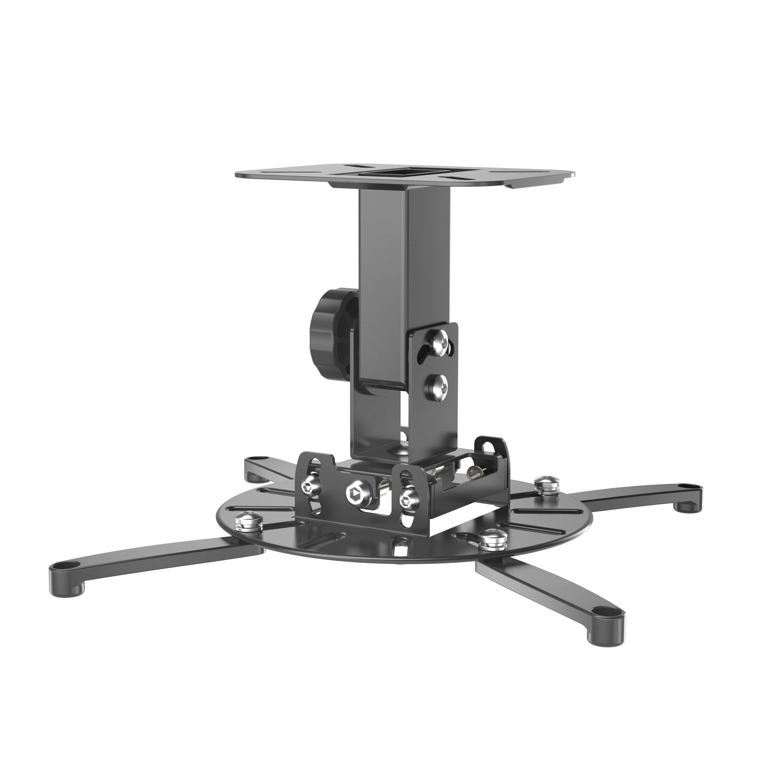 Support plafond pour projecteur pour domicile et bureau, inclinaison et rotation à 360° – V-MOUNTS VM-PR15
