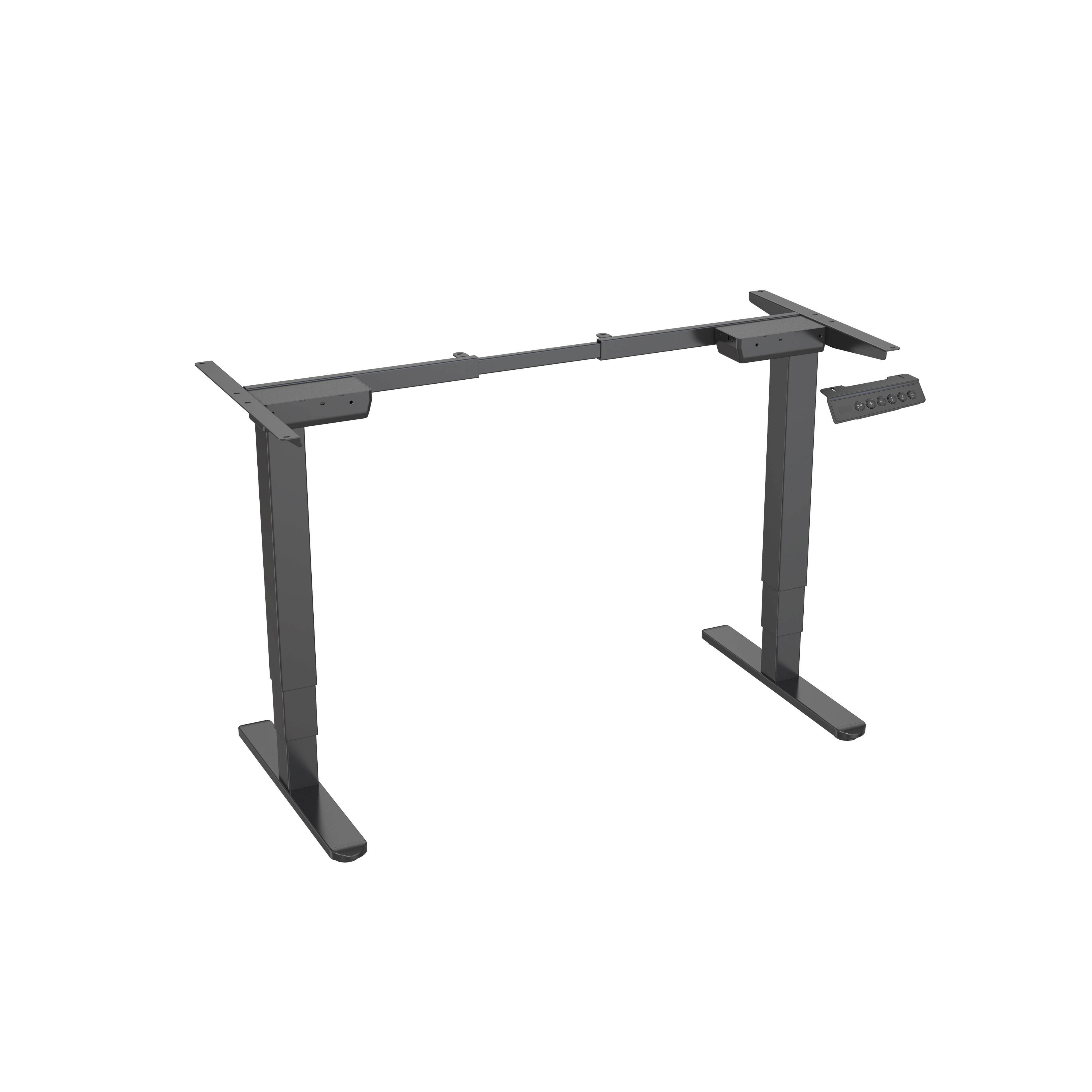 Dual Motor 3-Stage Height Adjustable Standing Desk Frame with Reversed Square Columns – V-MOUNTS JSD2-01-D