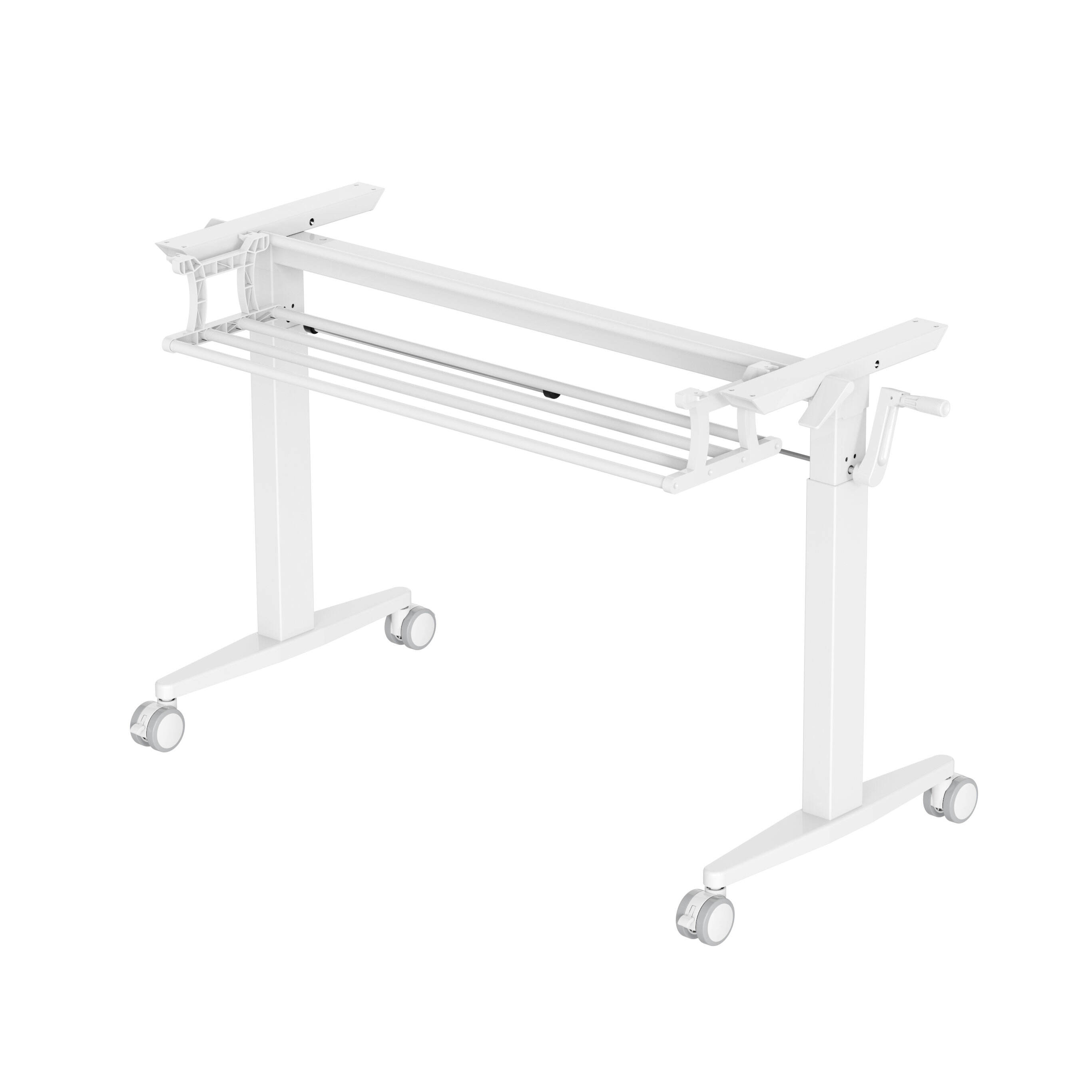 Adjustable Mobile Laptop Desk with Hand Crank & Dual Tilt Handles – V-MOUNTS VM-FC202